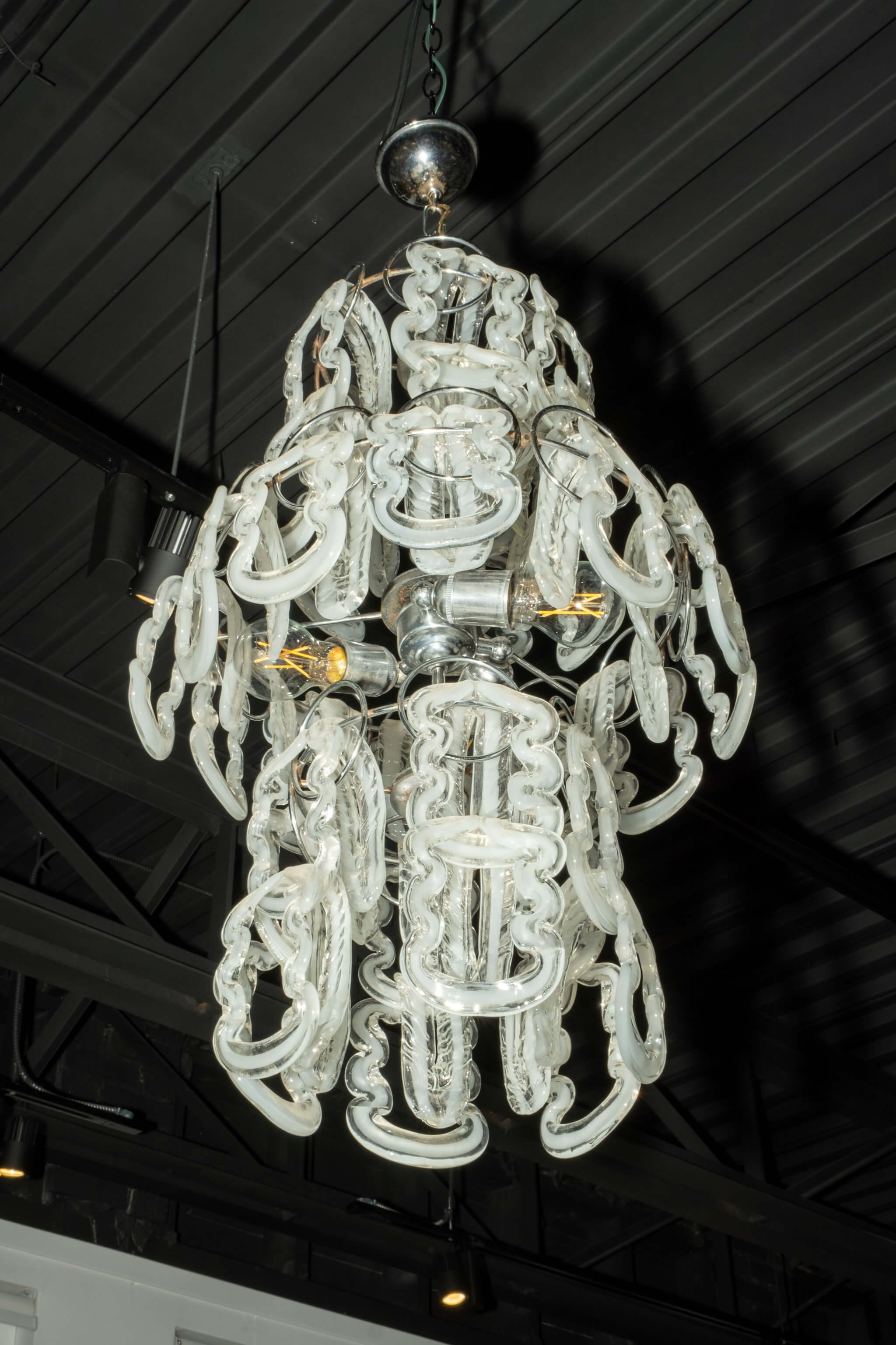 Murano Glass “Chainlink” Chandelier | Bonne Choice