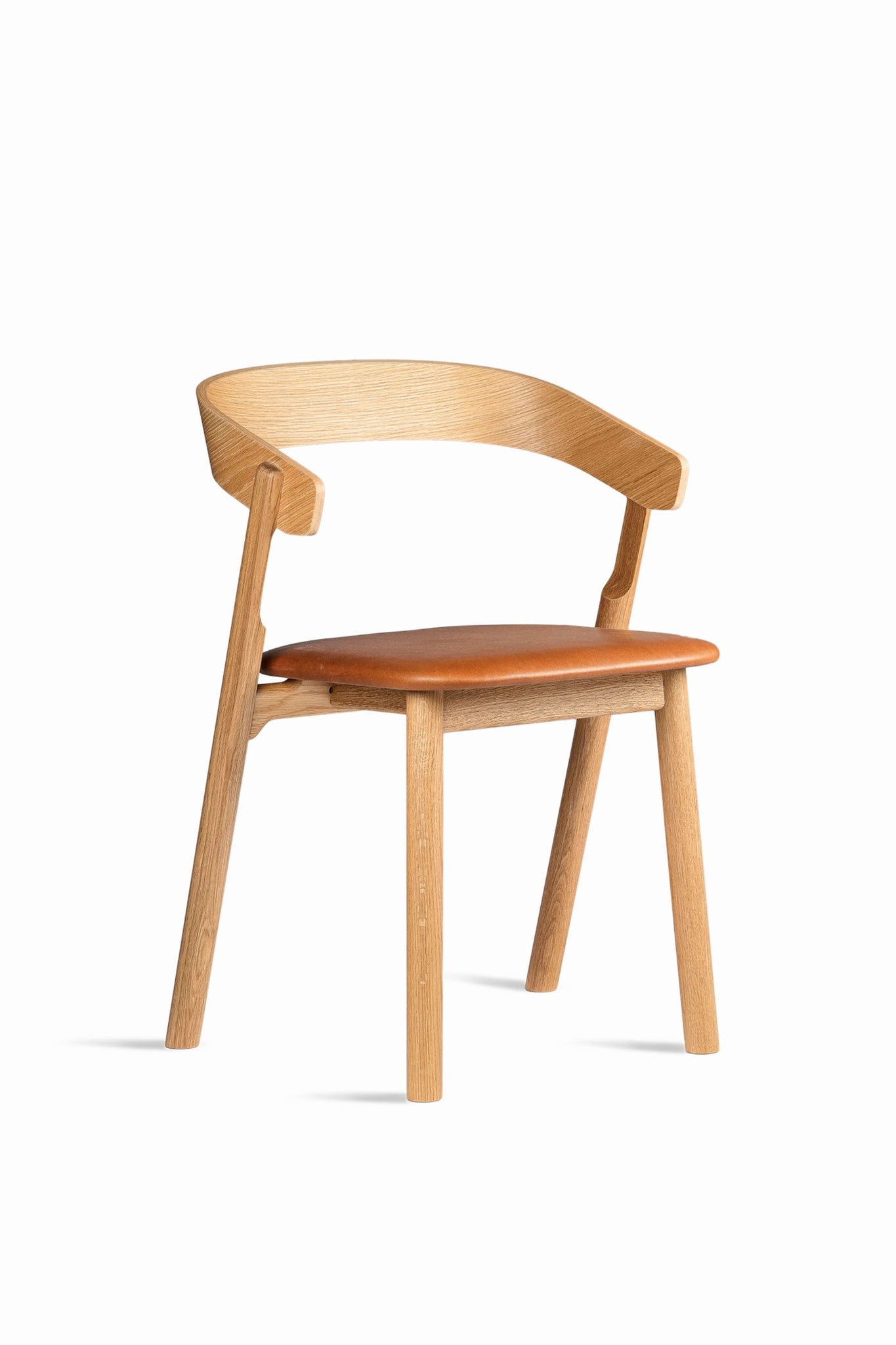 Bonne Choice - Made by Choice NUDE Dining Chair, Leather by Harri Koskinen