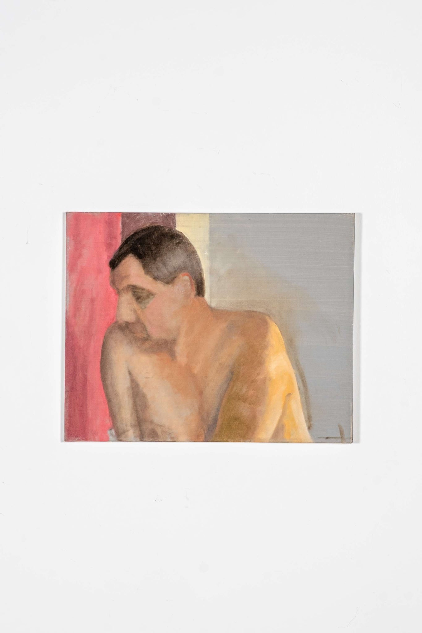 Nude Male Figure in Thought