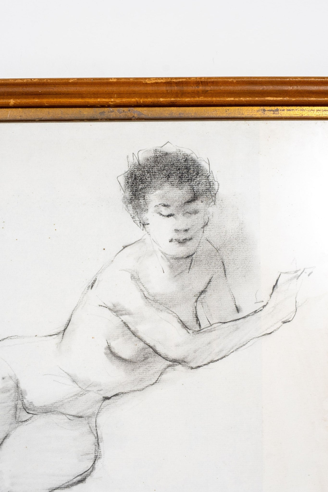 Vintage Framed Nude Sketch | Bonne Choice
