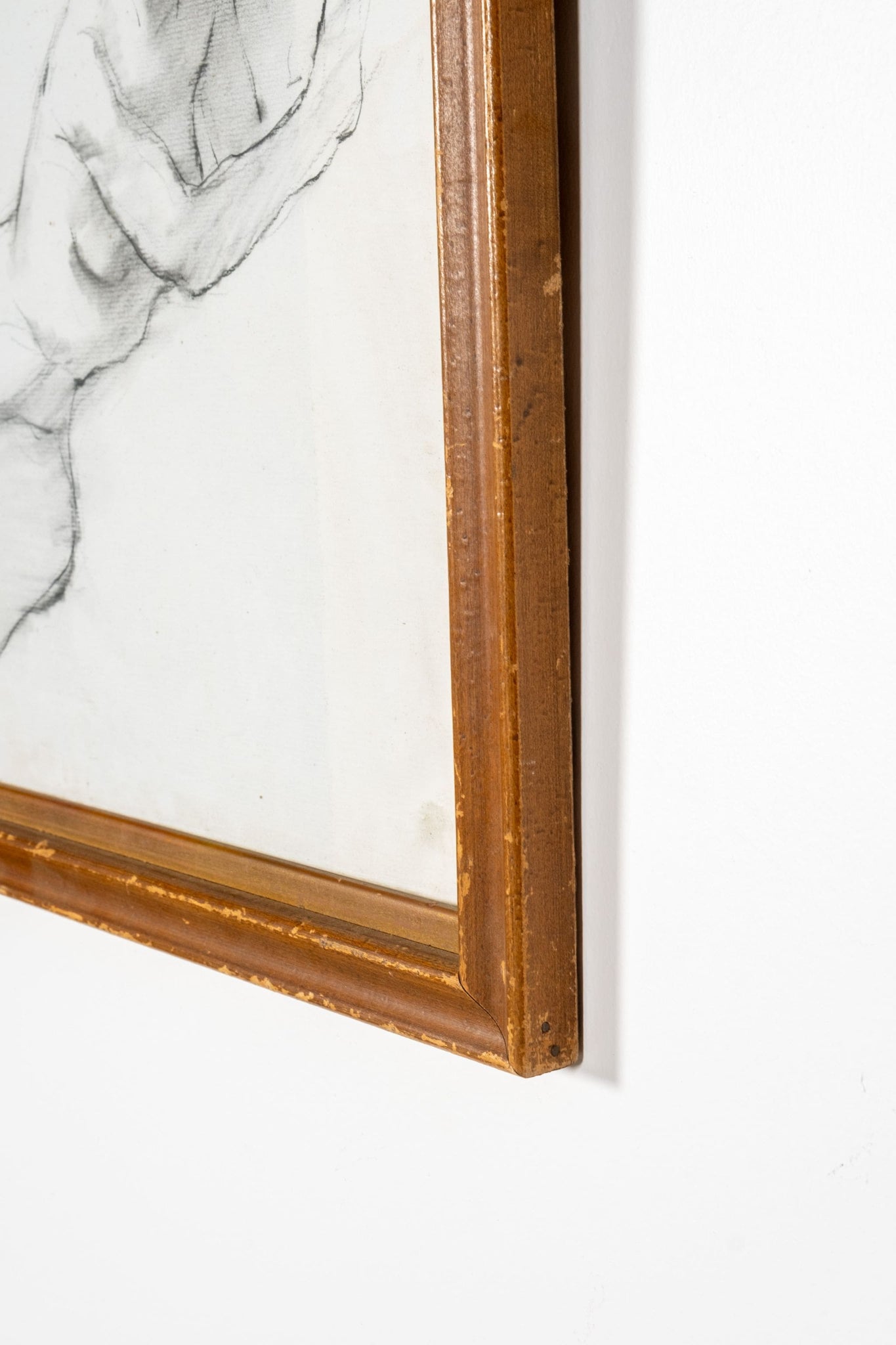 Vintage Framed Nude Sketch | Bonne Choice