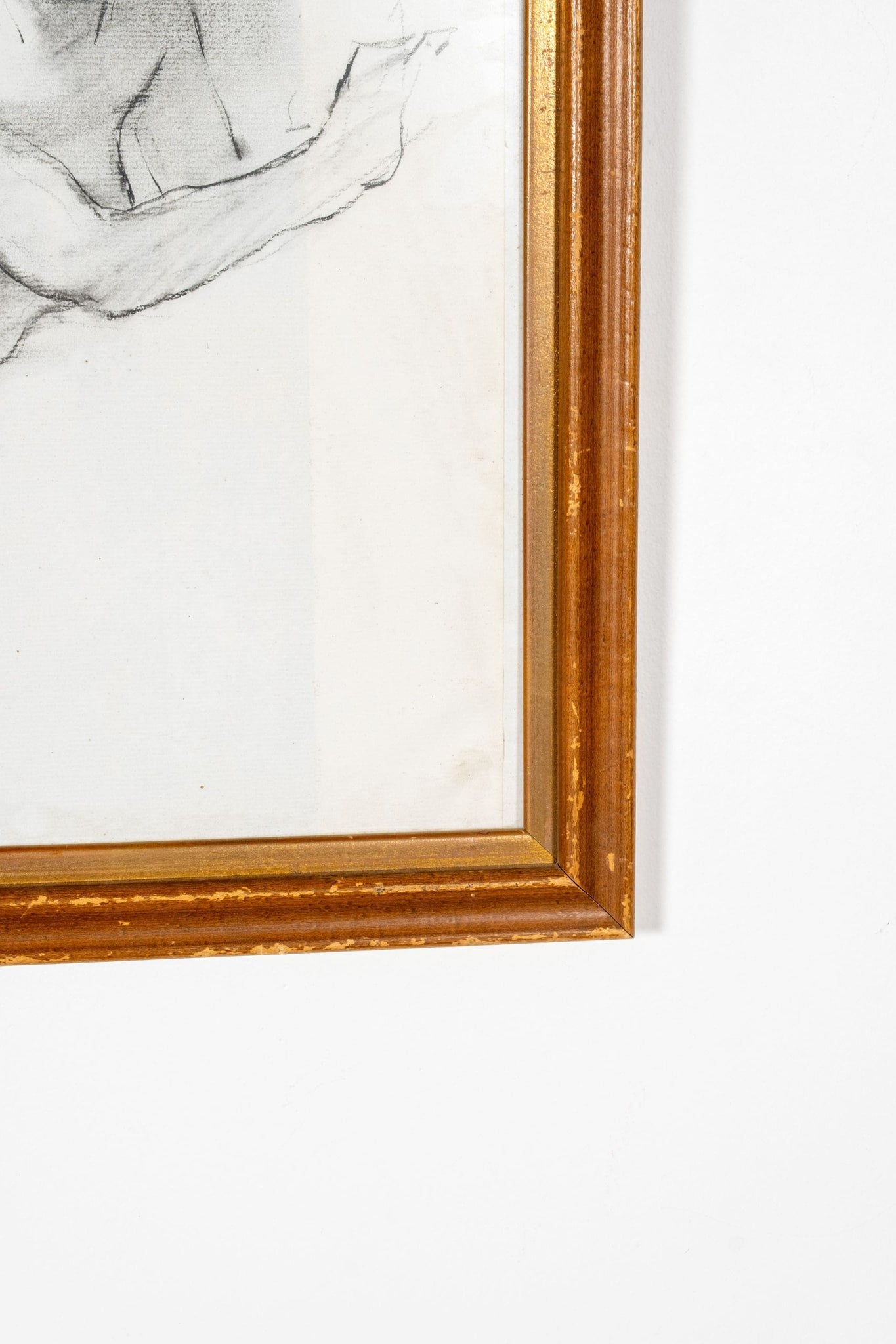 Vintage Framed Nude Sketch | Bonne Choice