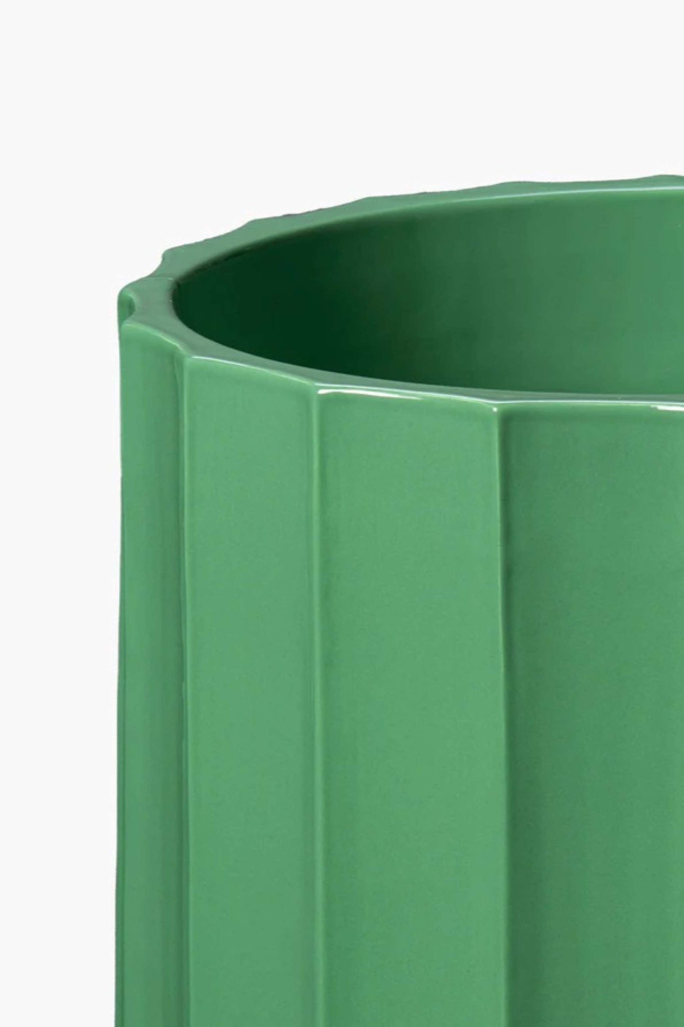 Tall Column Vase, Verde