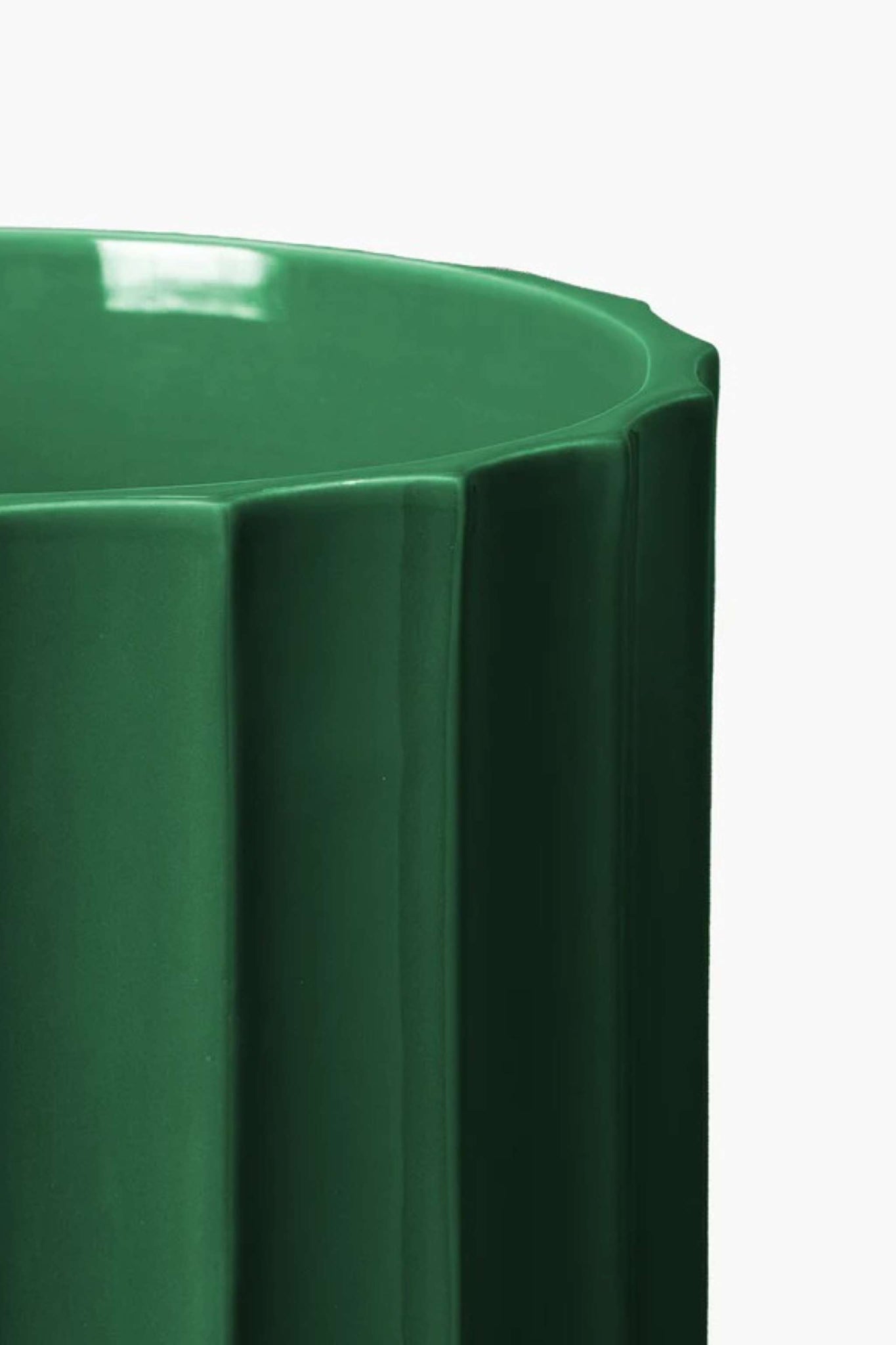 Medium Column Vase, Verde