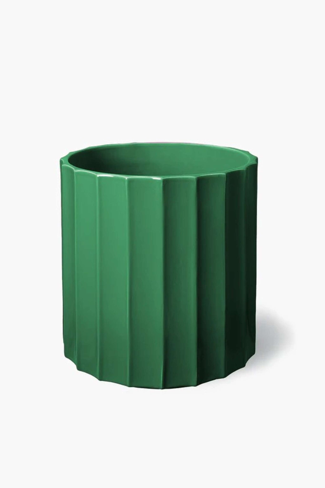 Medium Column Vase, Verde