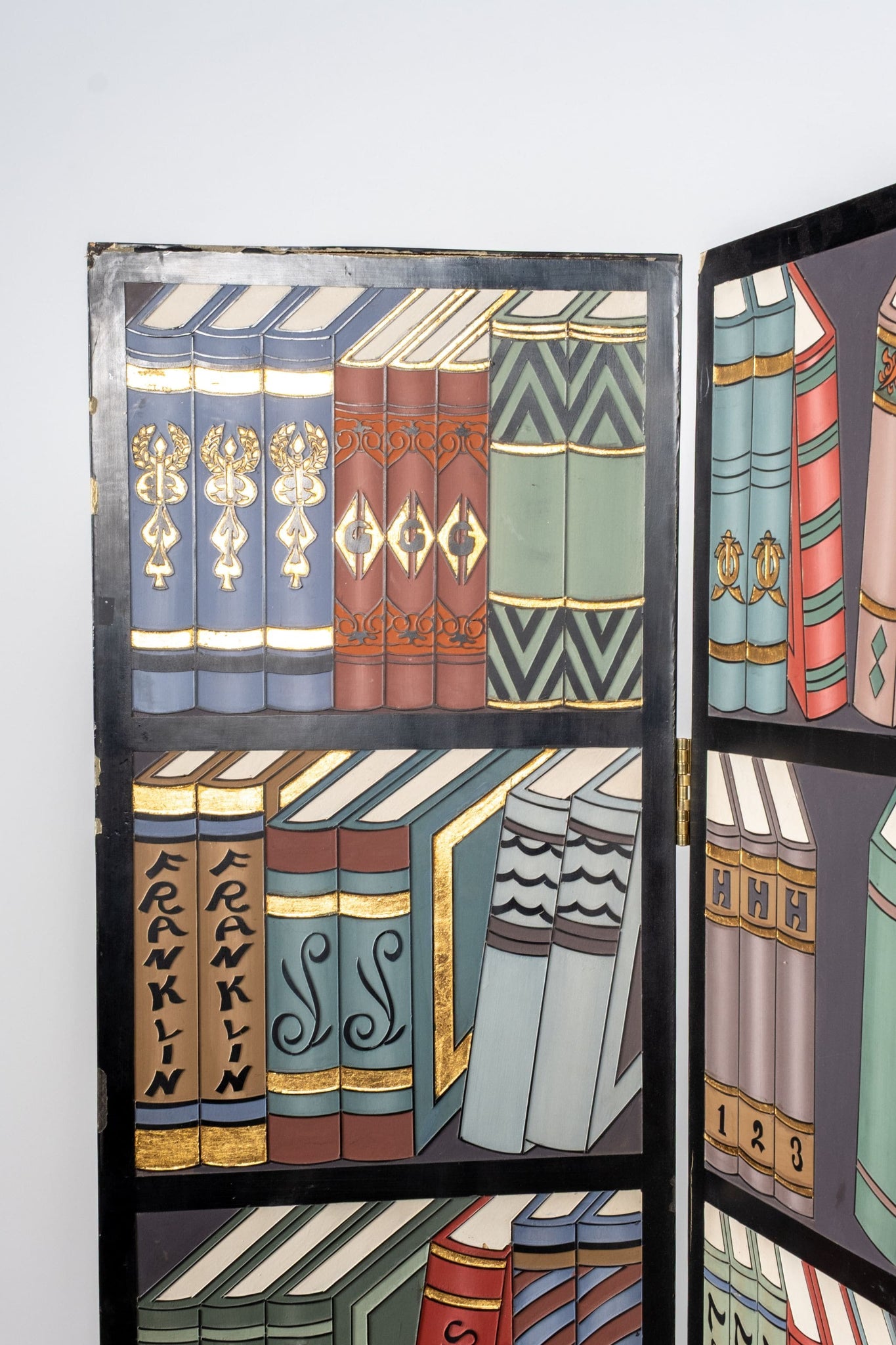 Vintage Painted 3-Panel Screen | Bonne Choice