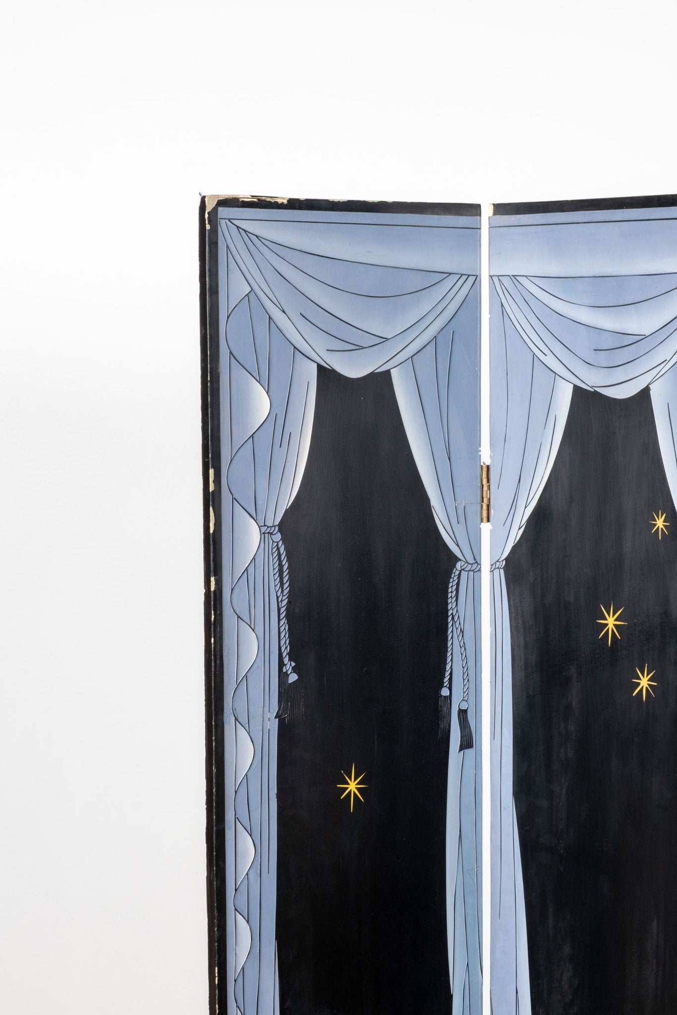 Vintage Painted 3-Panel Screen | Bonne Choice
