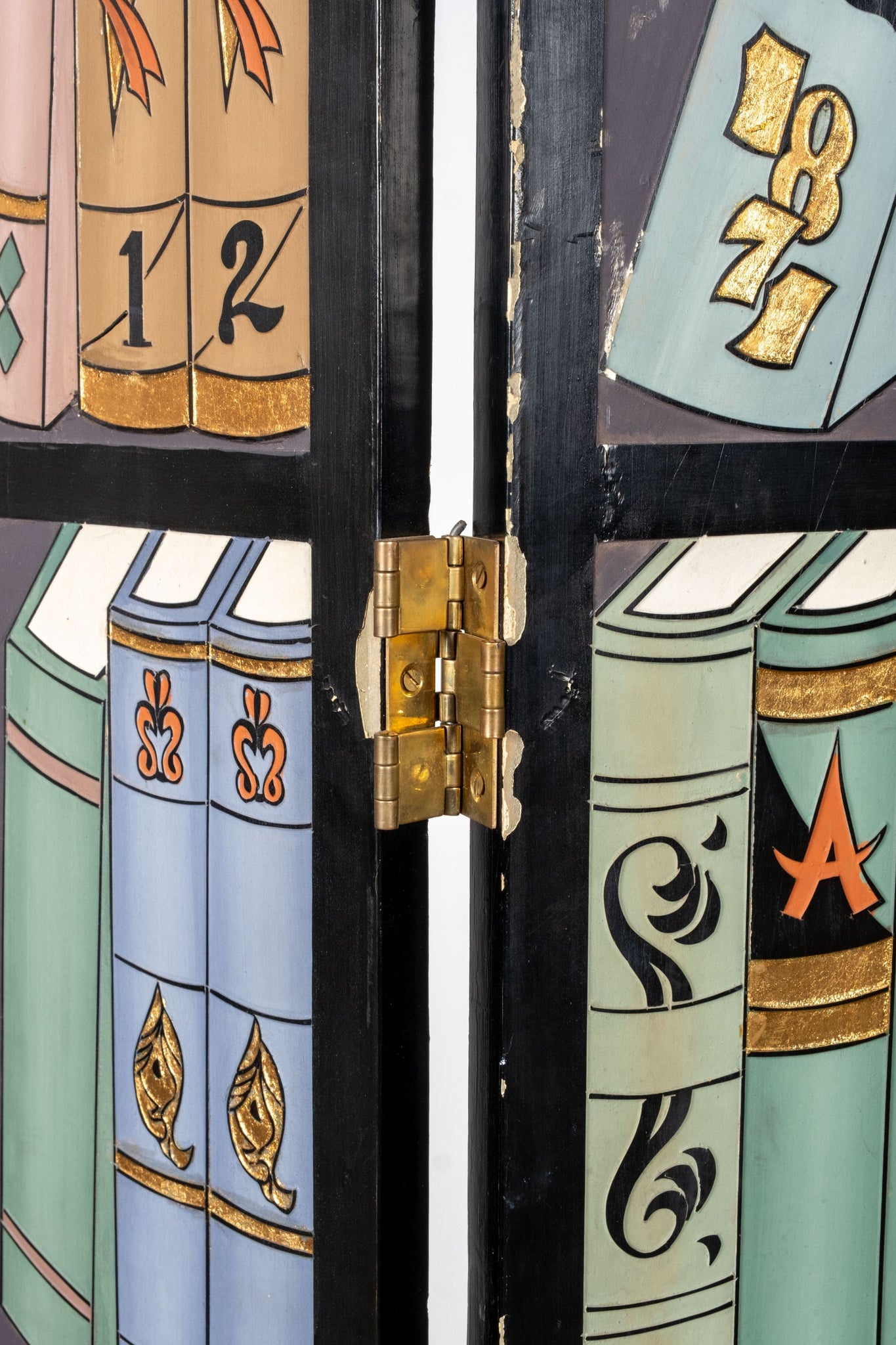 Vintage Painted 3-Panel Screen | Bonne Choice
