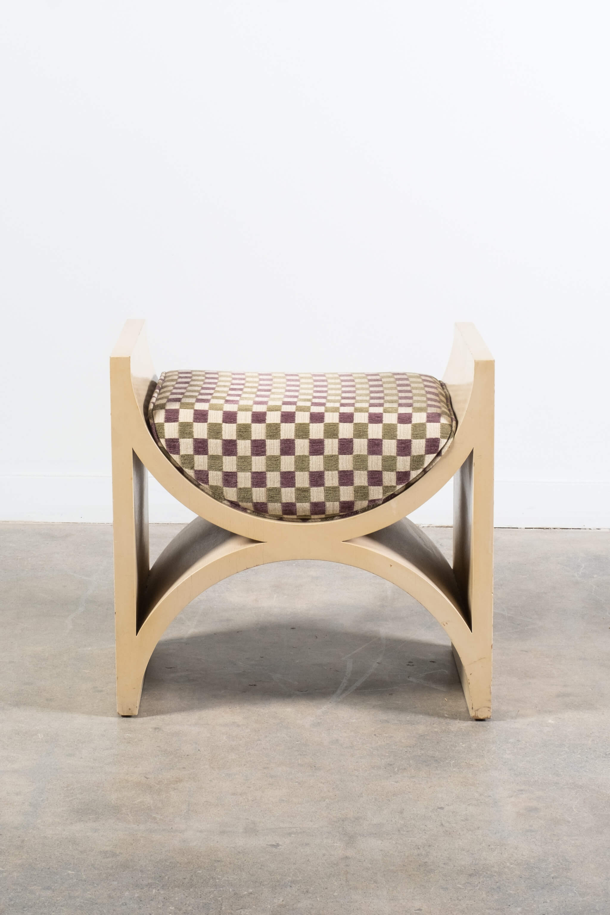 Pair Curved Seat Benches Karl Springer | Bonne Choice