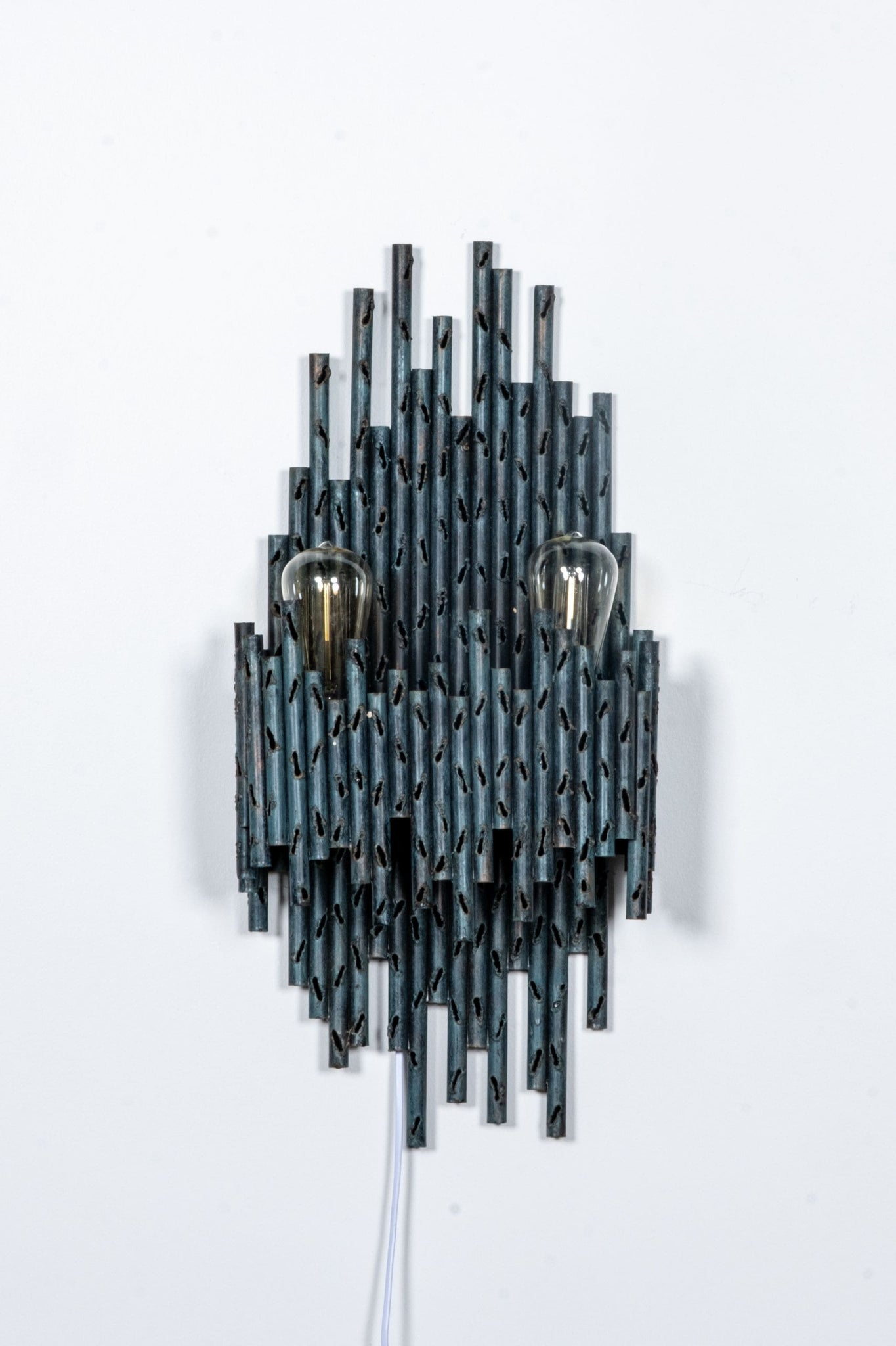 Pair of Brutalist Wall Sconces by Marcello Fantoni | Bonne Choice