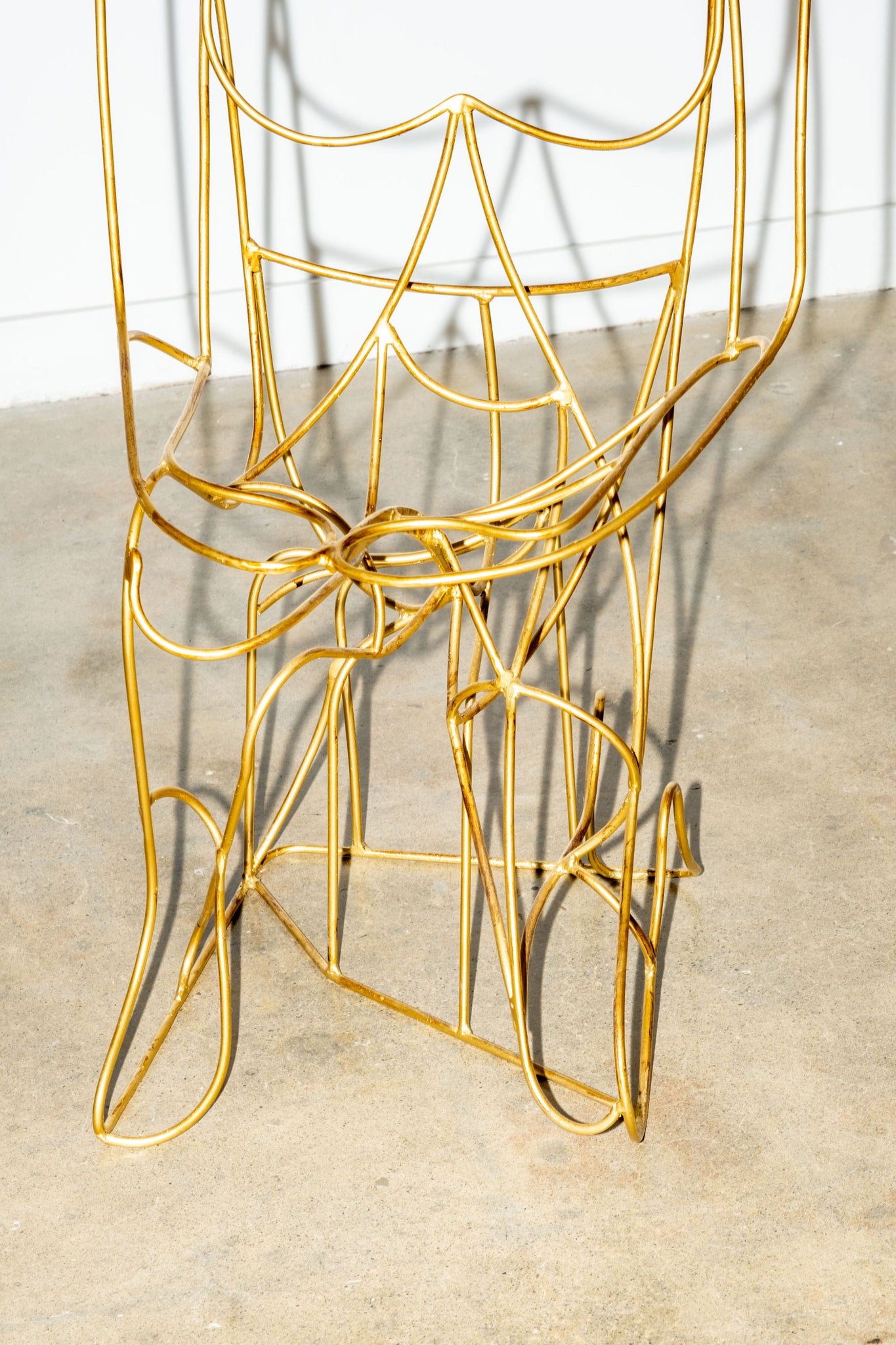 Vintage Pair of Golden Wire Figure Chairs, 'female' | Bonne Choice