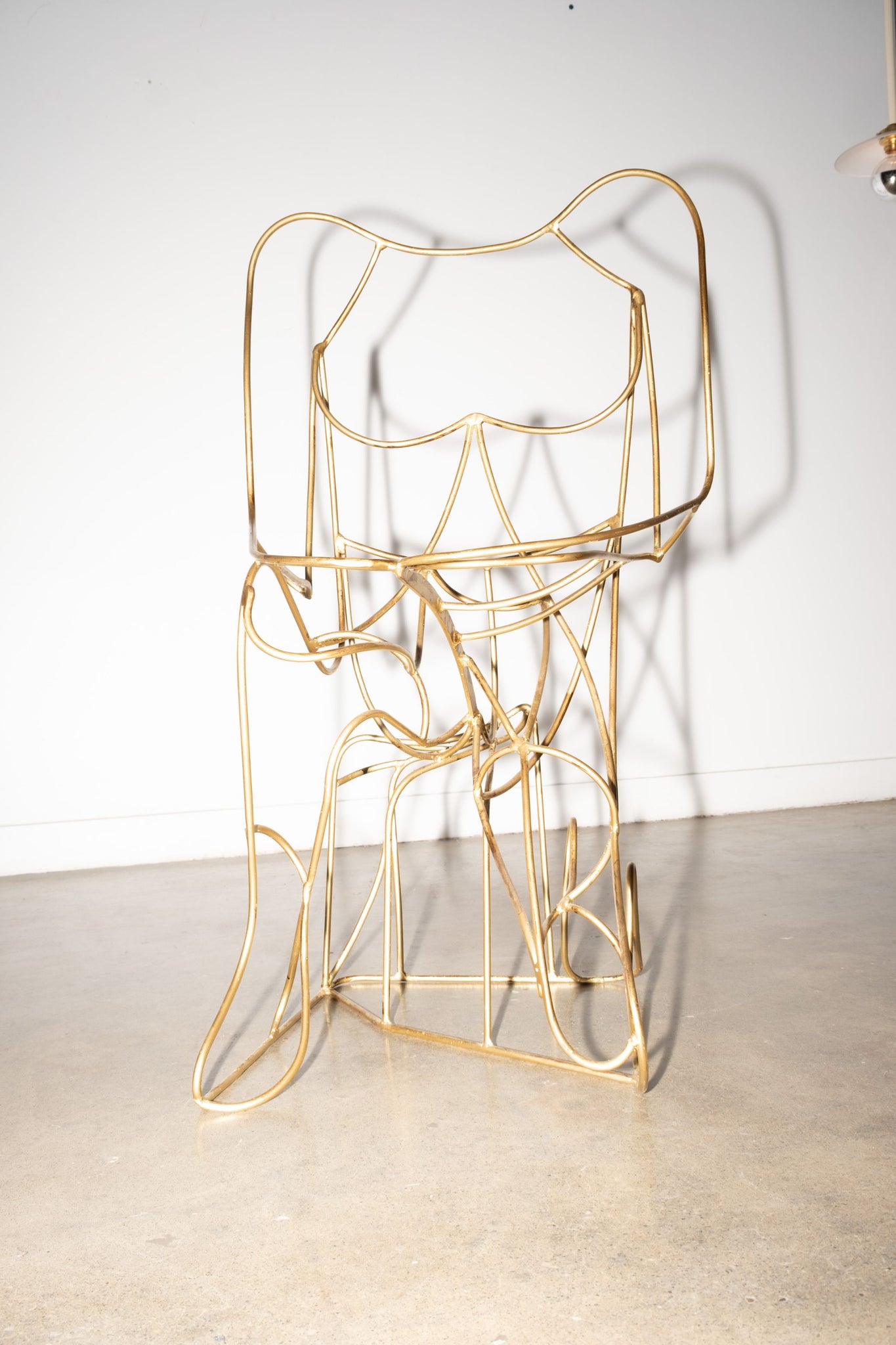 Vintage Pair of Golden Wire Figure Chairs, 'female' | Bonne Choice