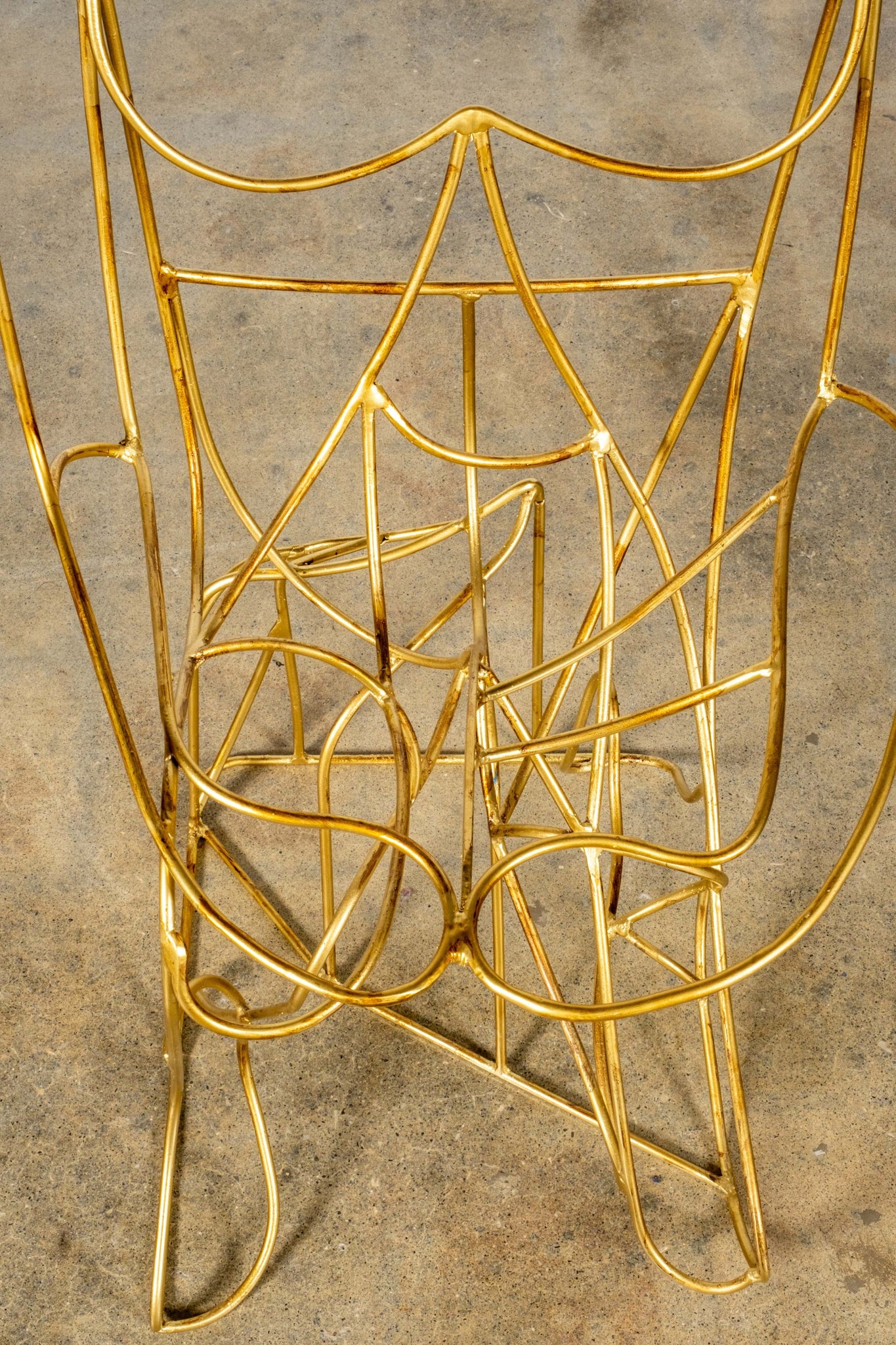 Vintage Pair of Golden Wire Figure Chairs, 'female' | Bonne Choice