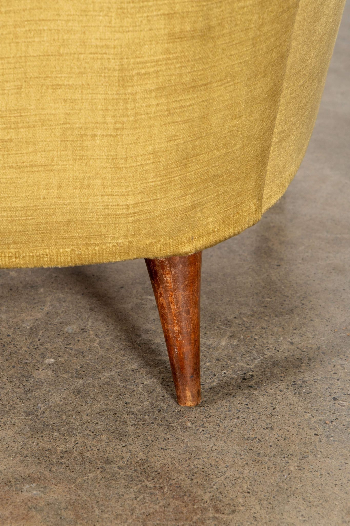 Pair of Olive Velvet Wingback Chairs