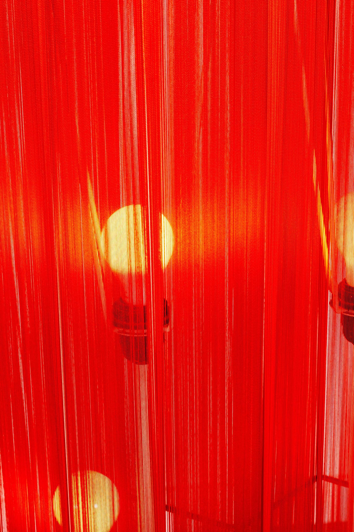 Pair of Red Rope Floor Lamps