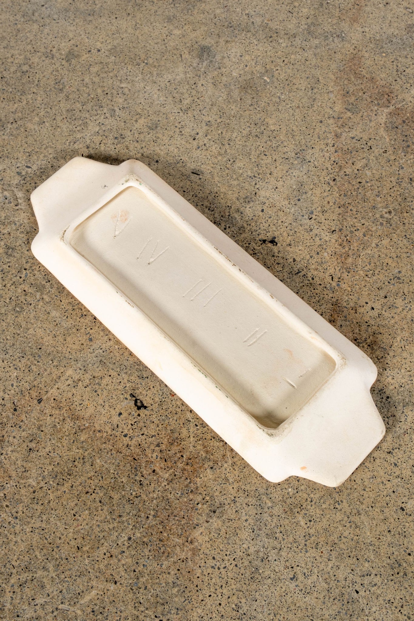 Pair of Small Orange Ceramic Trays | Bonne Choice