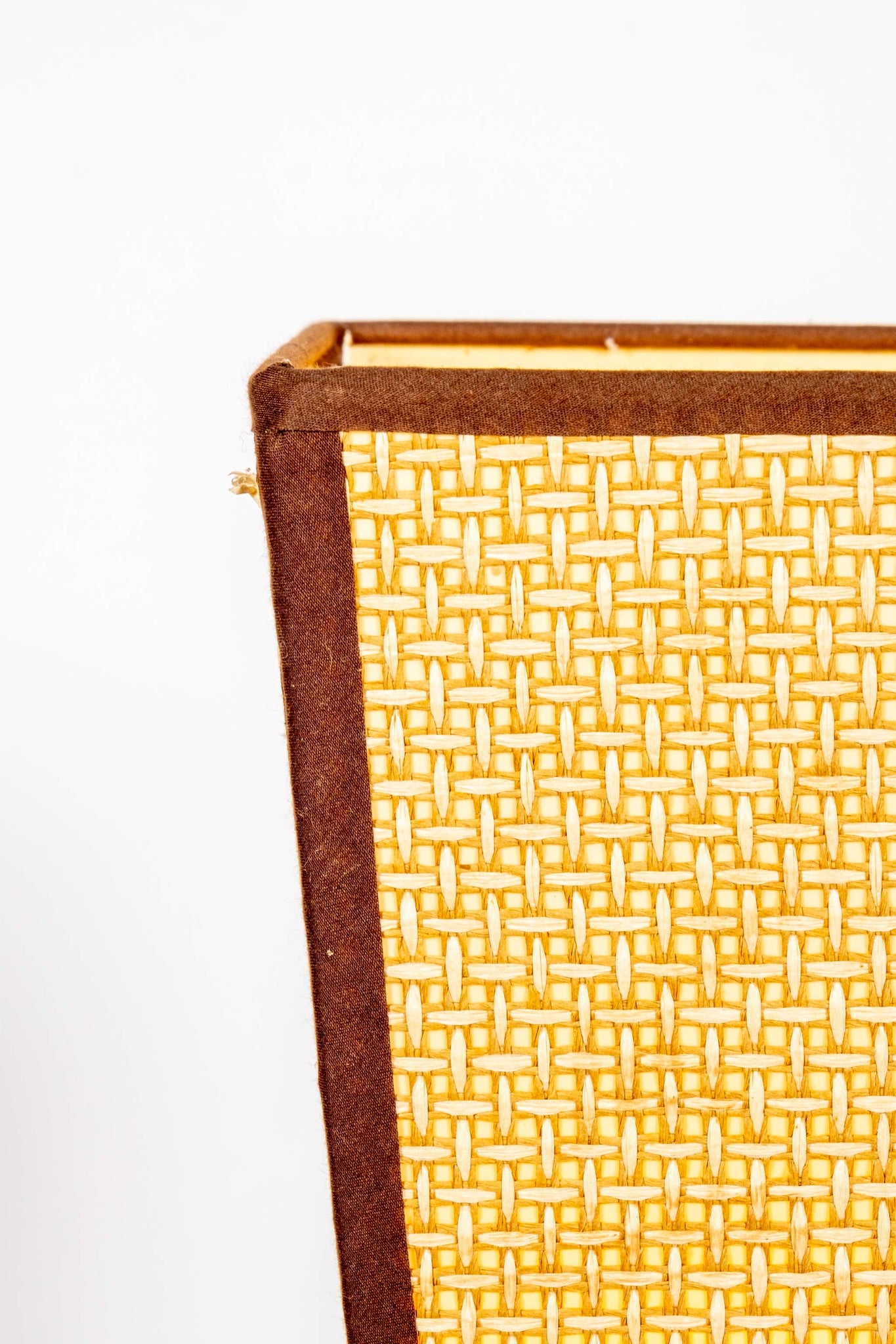 Pair of Webbing + Wood Table Lamps