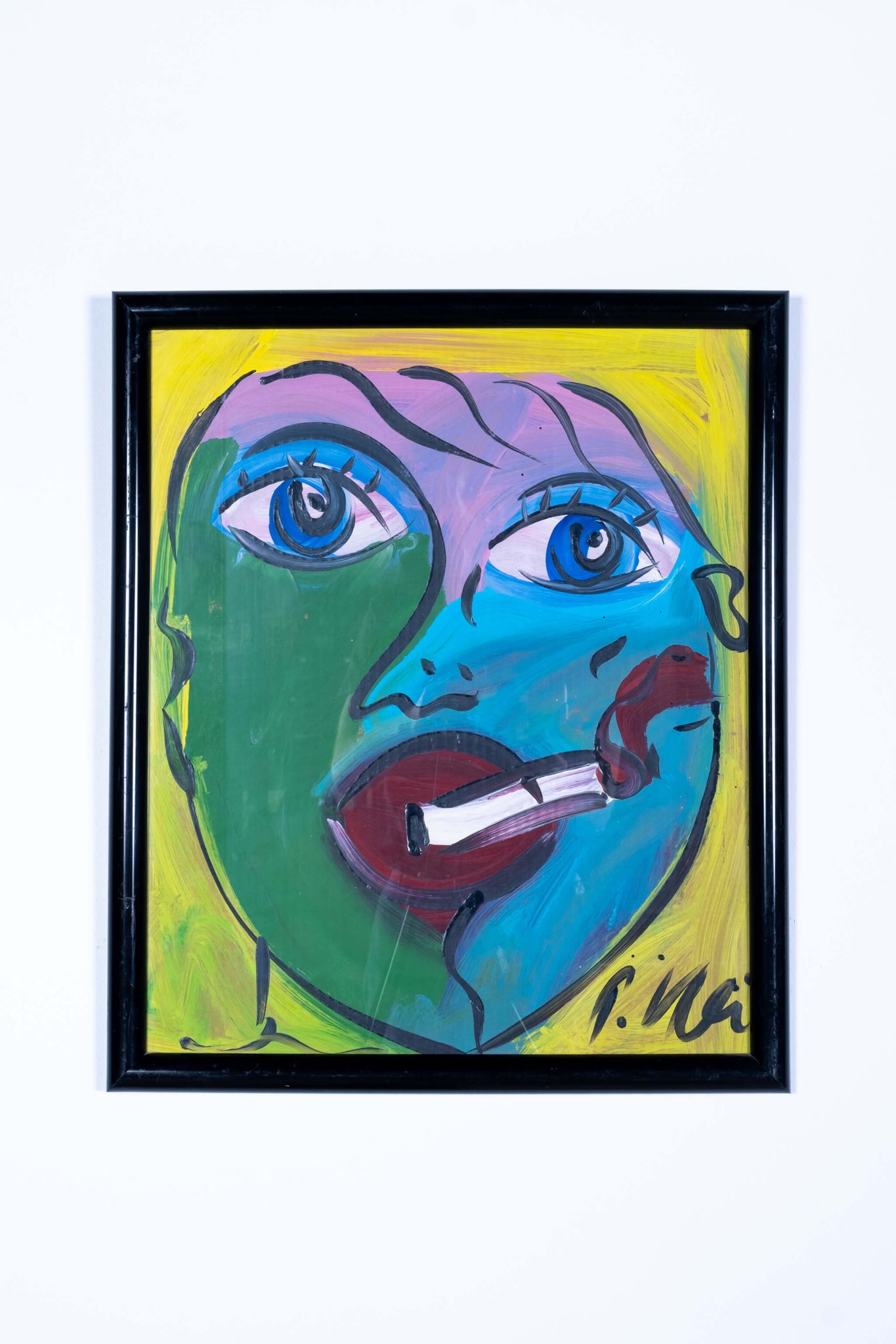 Peter Keil Portrait, black frame