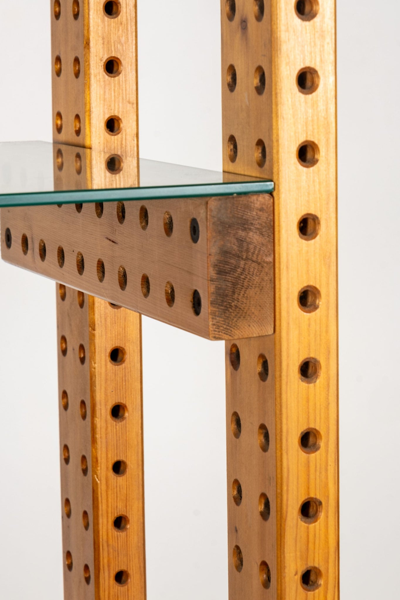 Vintage Pine Shelving Unit, 1 (holes) | Bonne Choice