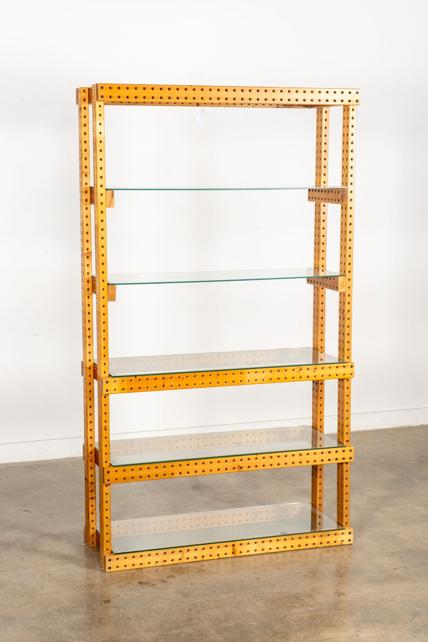 Vintage Pine Shelving Unit, 1 (holes) | Bonne Choice