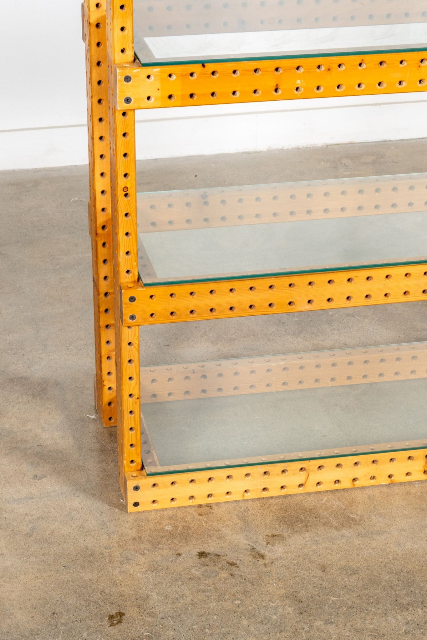 Vintage Pine Shelving Unit, 1 (holes) | Bonne Choice