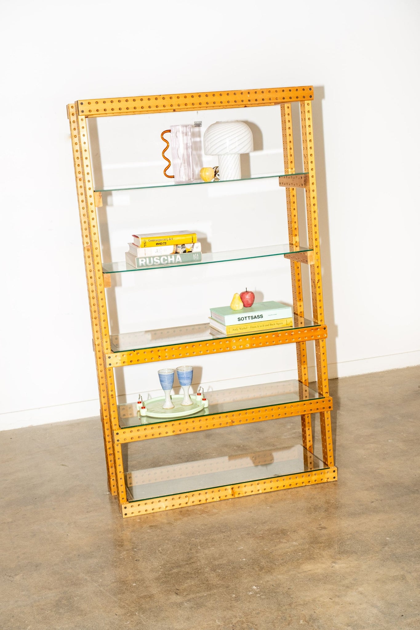 Vintage Pine Shelving Unit, 1 (holes) | Bonne Choice