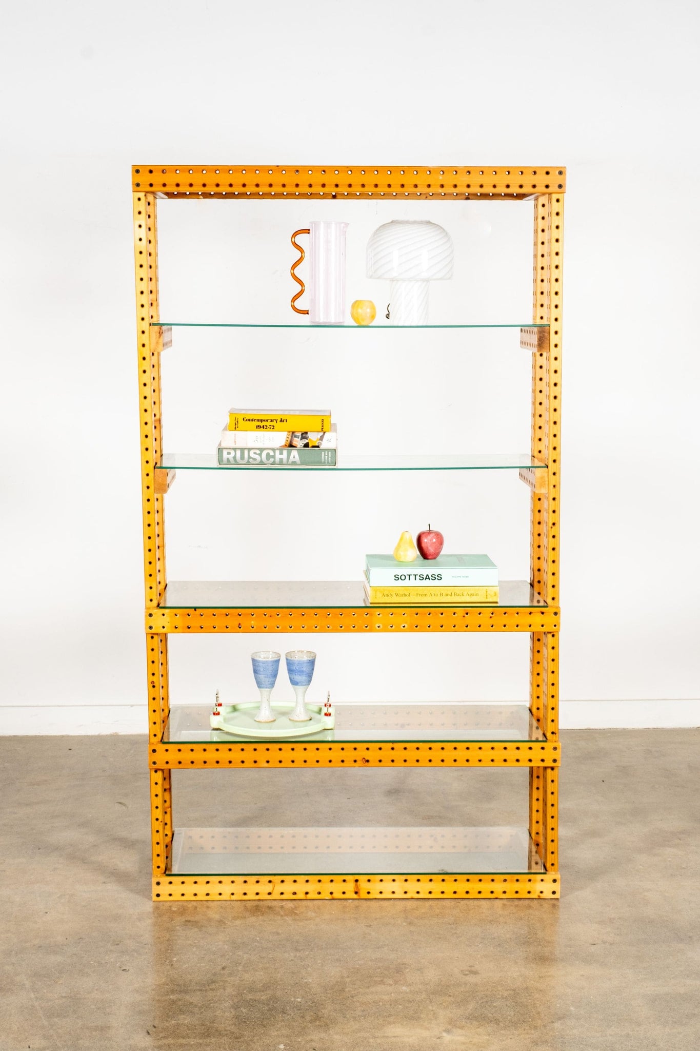 Vintage Pine Shelving Unit, 1 (holes) | Bonne Choice