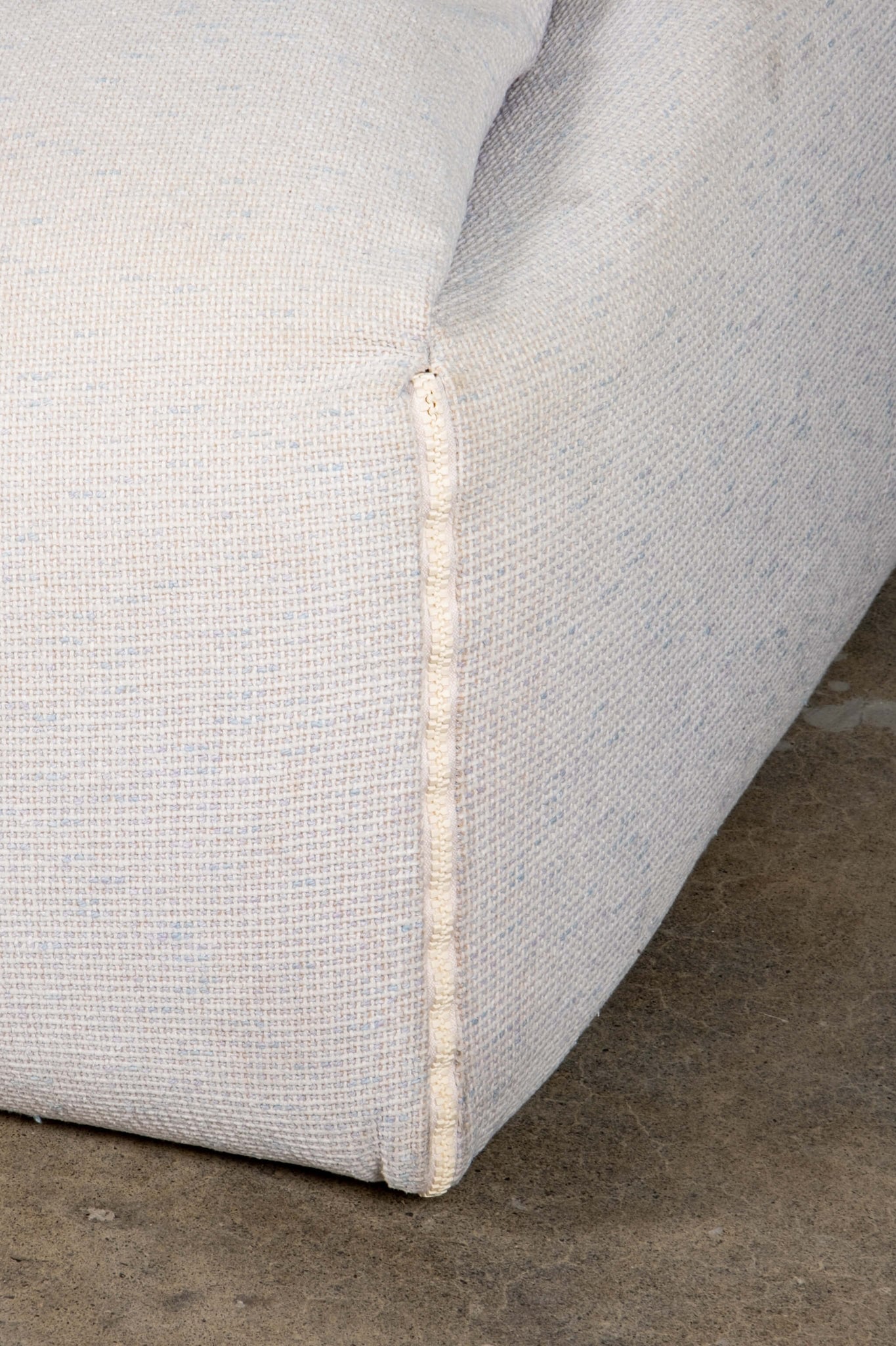 Vintage Cream Cinna Ligne Roset Plumy Sofa, corner detail