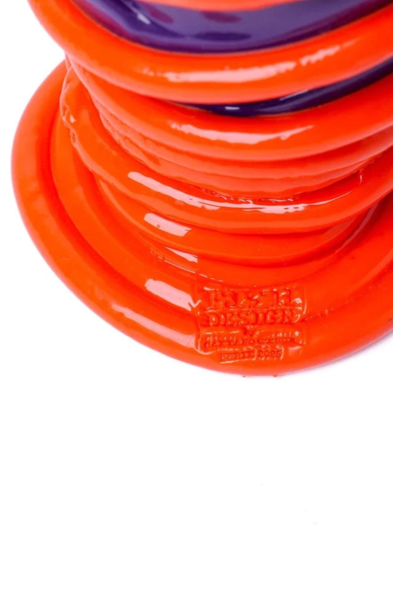 Pompitu II Vase (XS), Matte Purple and Orange