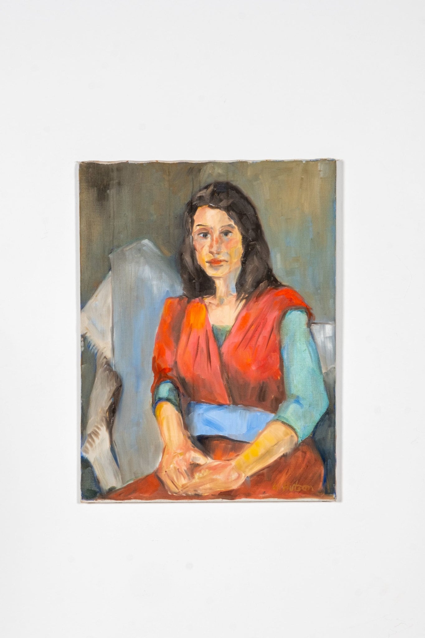 Vintage Portrait of a Woman in a Red Dress | Bonne Choice
