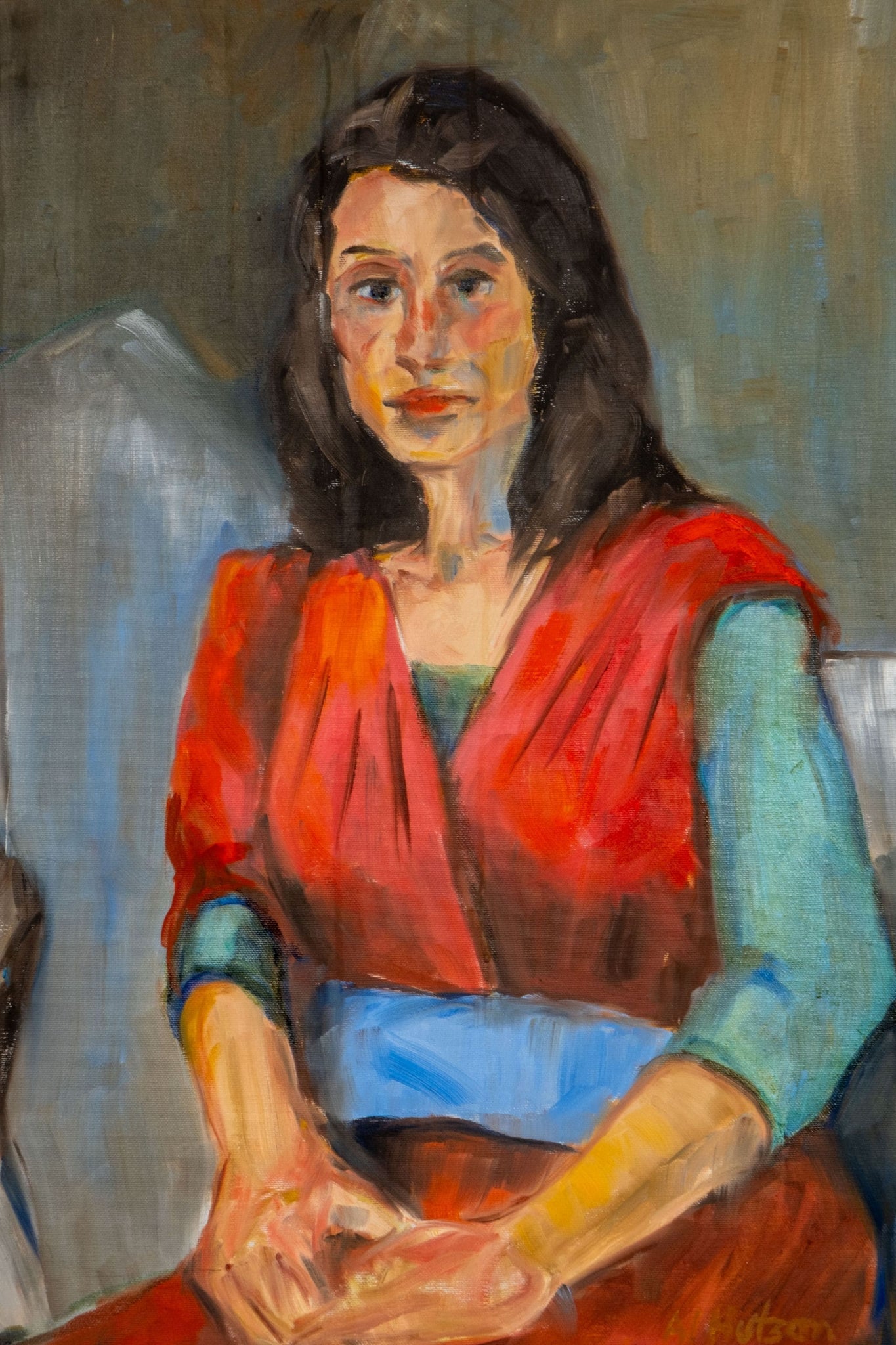 Vintage Portrait of a Woman in a Red Dress | Bonne Choice