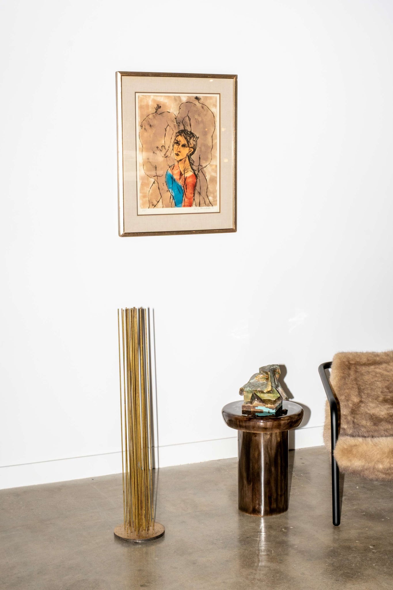 Portrait of a Woman with Two Figures (1976)