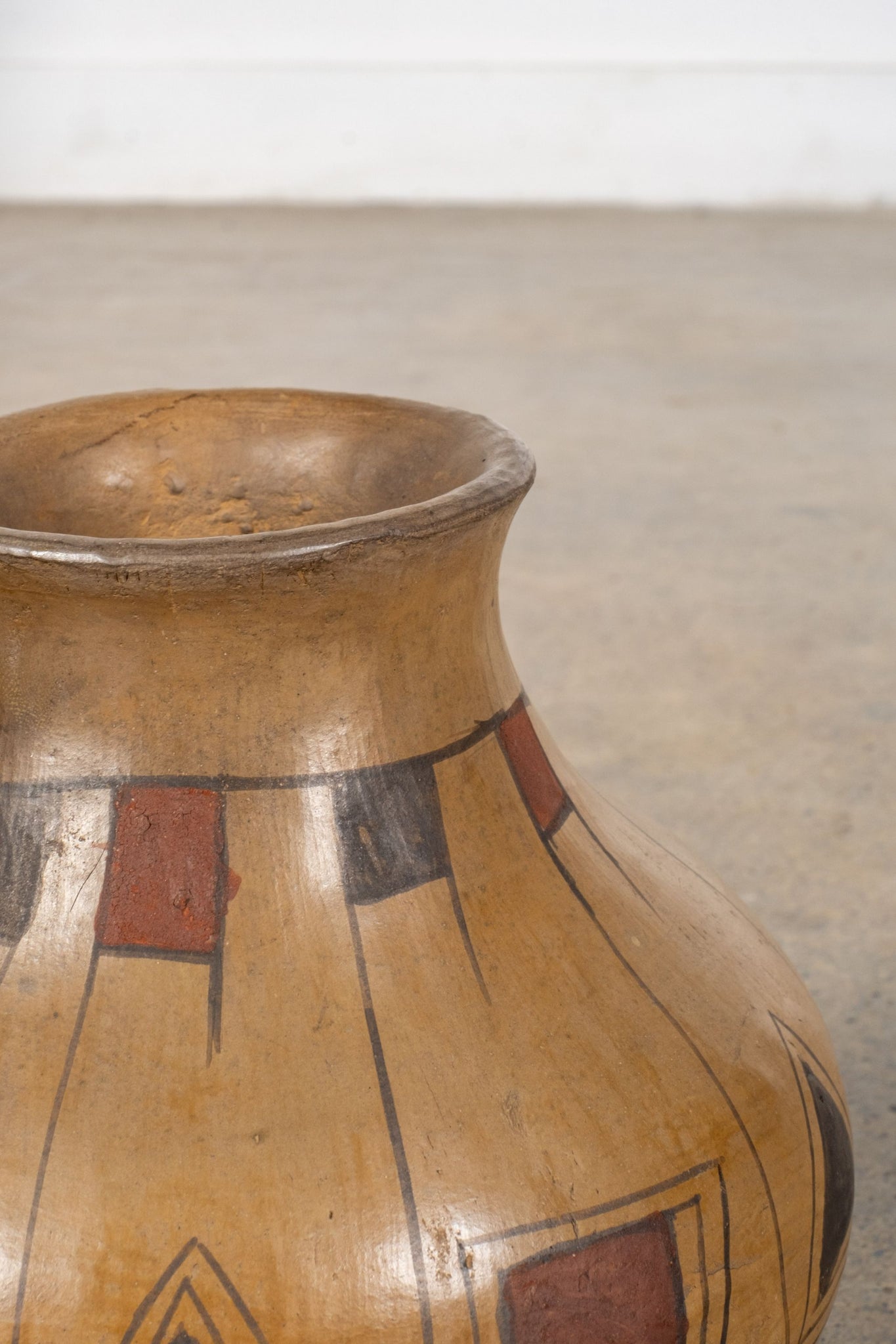 Primitive Painted Vessel 1 | Bonne Choice