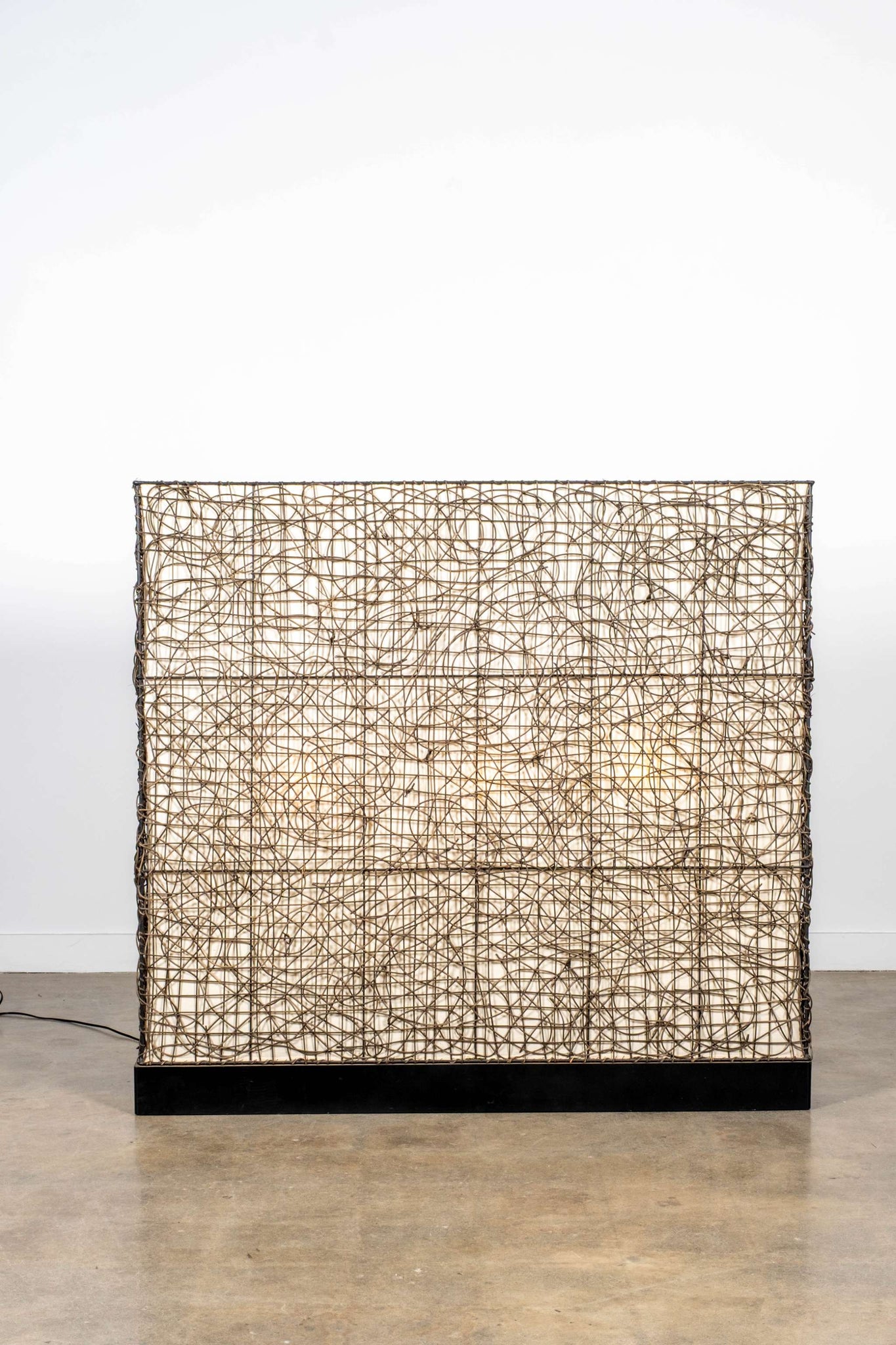 Rattan Floor Lamp,  Extra Wide