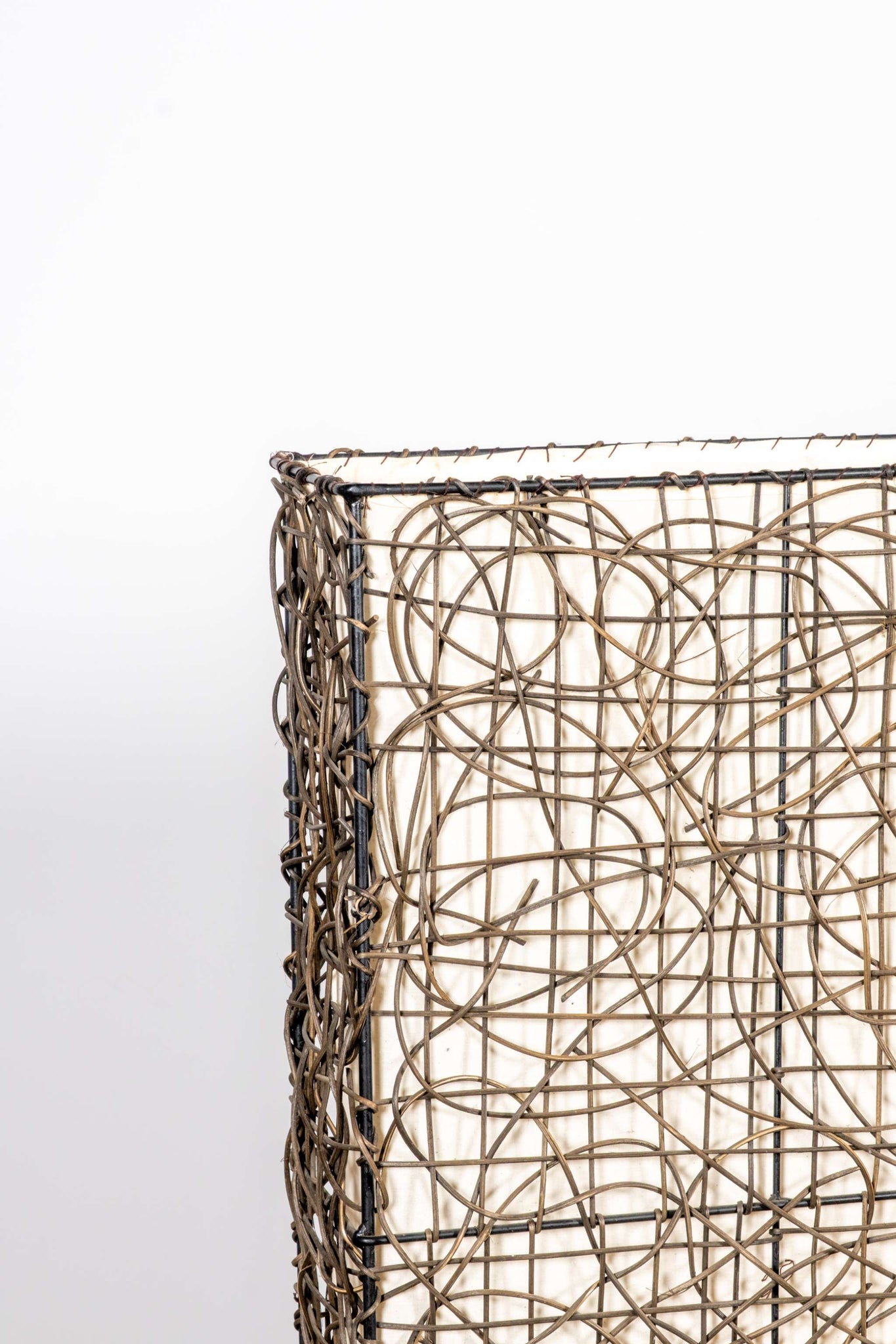 Rattan Floor Lamp,  Extra Wide