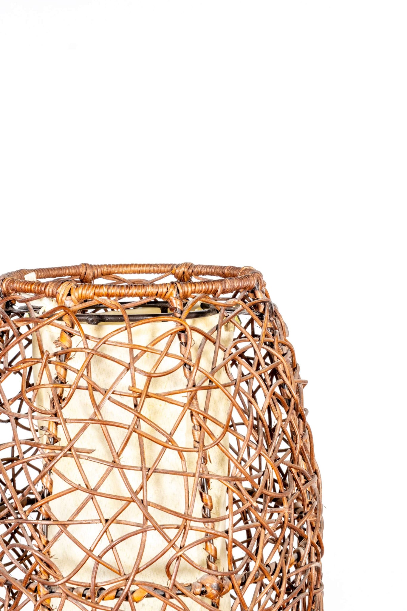 Rattan Floor Lamp, Bubble