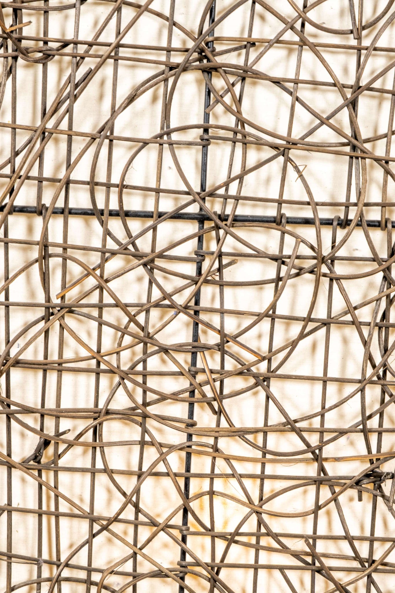 Rattan Floor Lamp,  Extra Wide