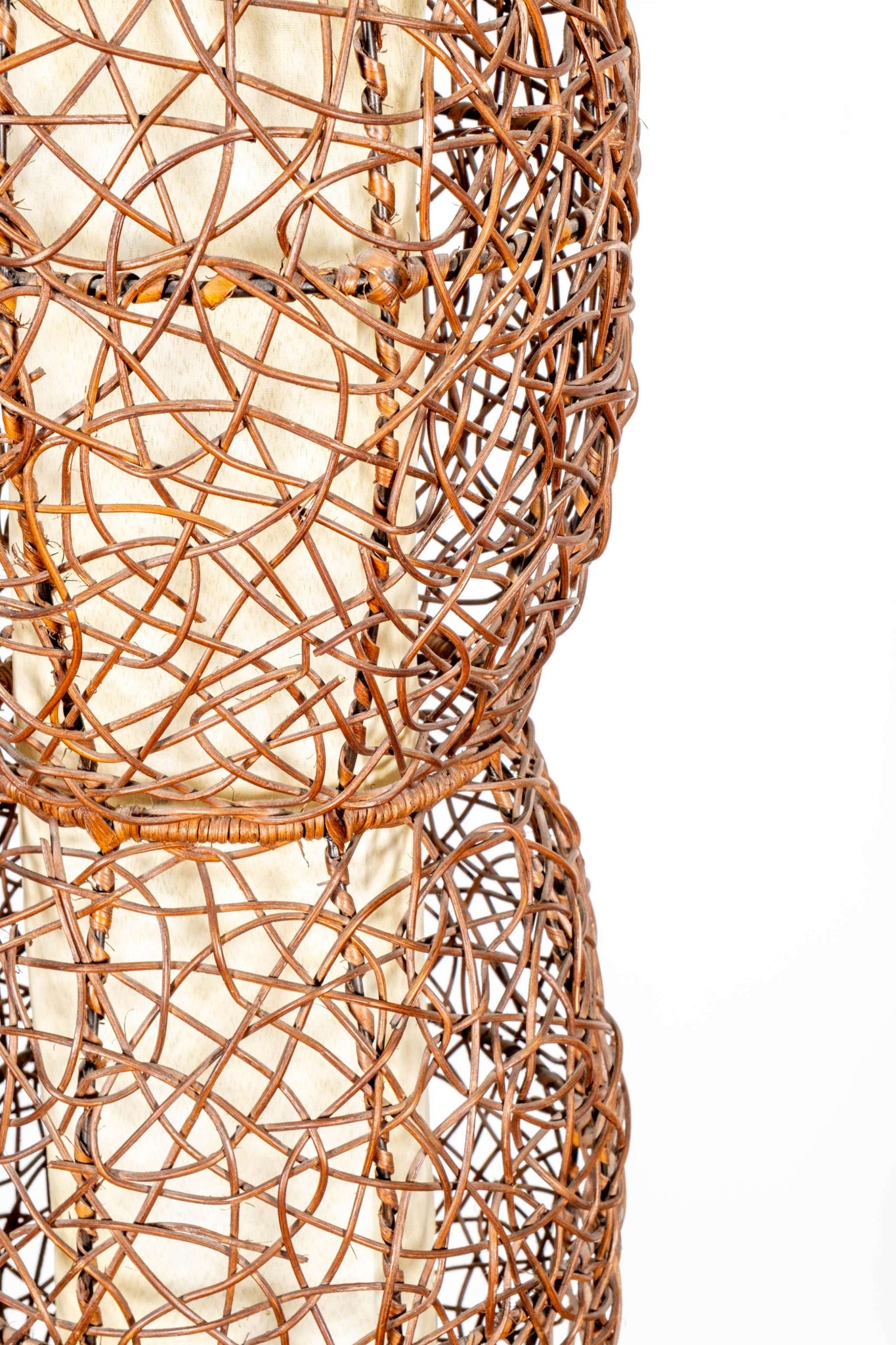 Rattan Floor Lamp, Bubble