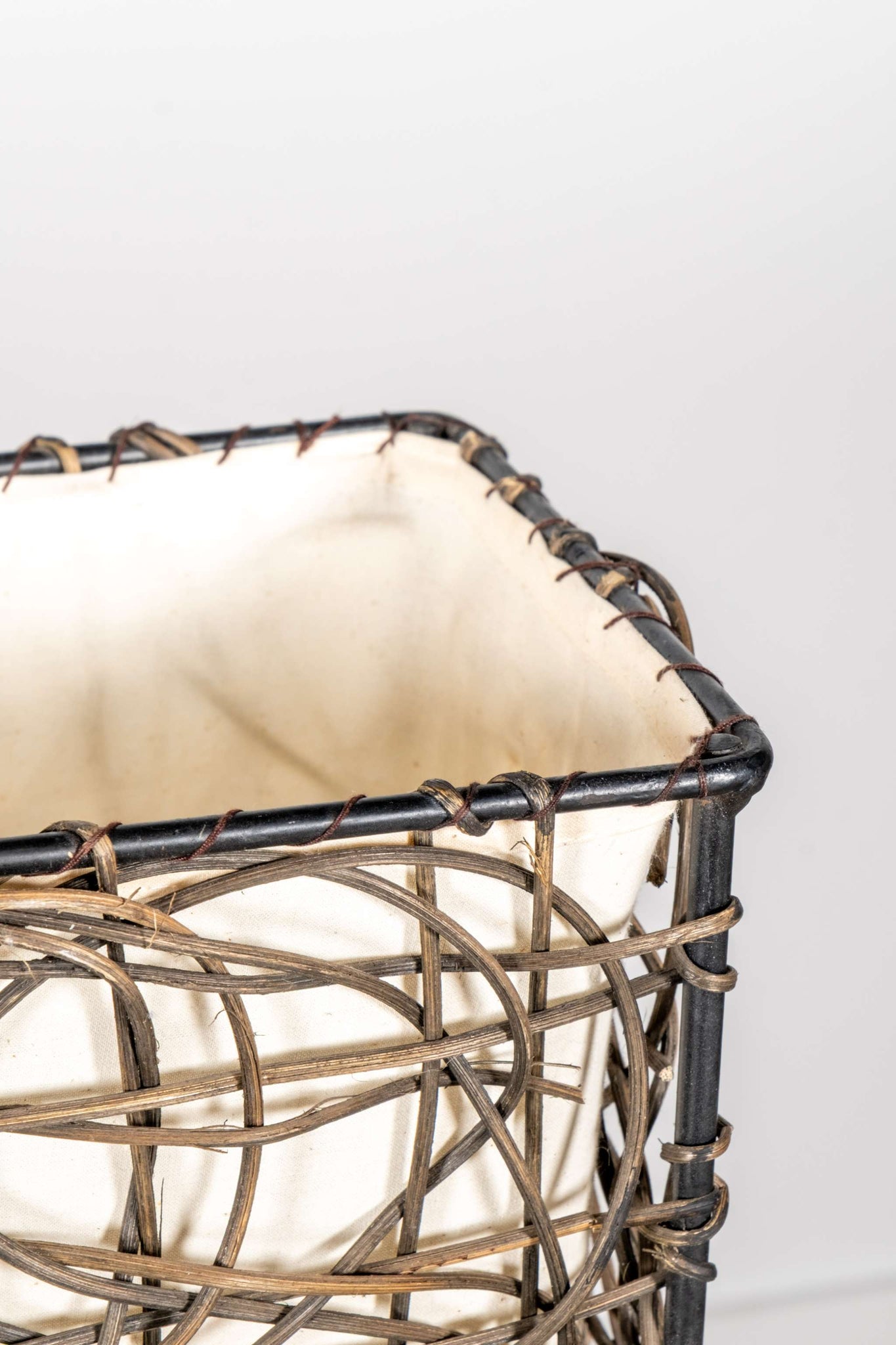 Rattan Floor Lamp,  Extra Wide