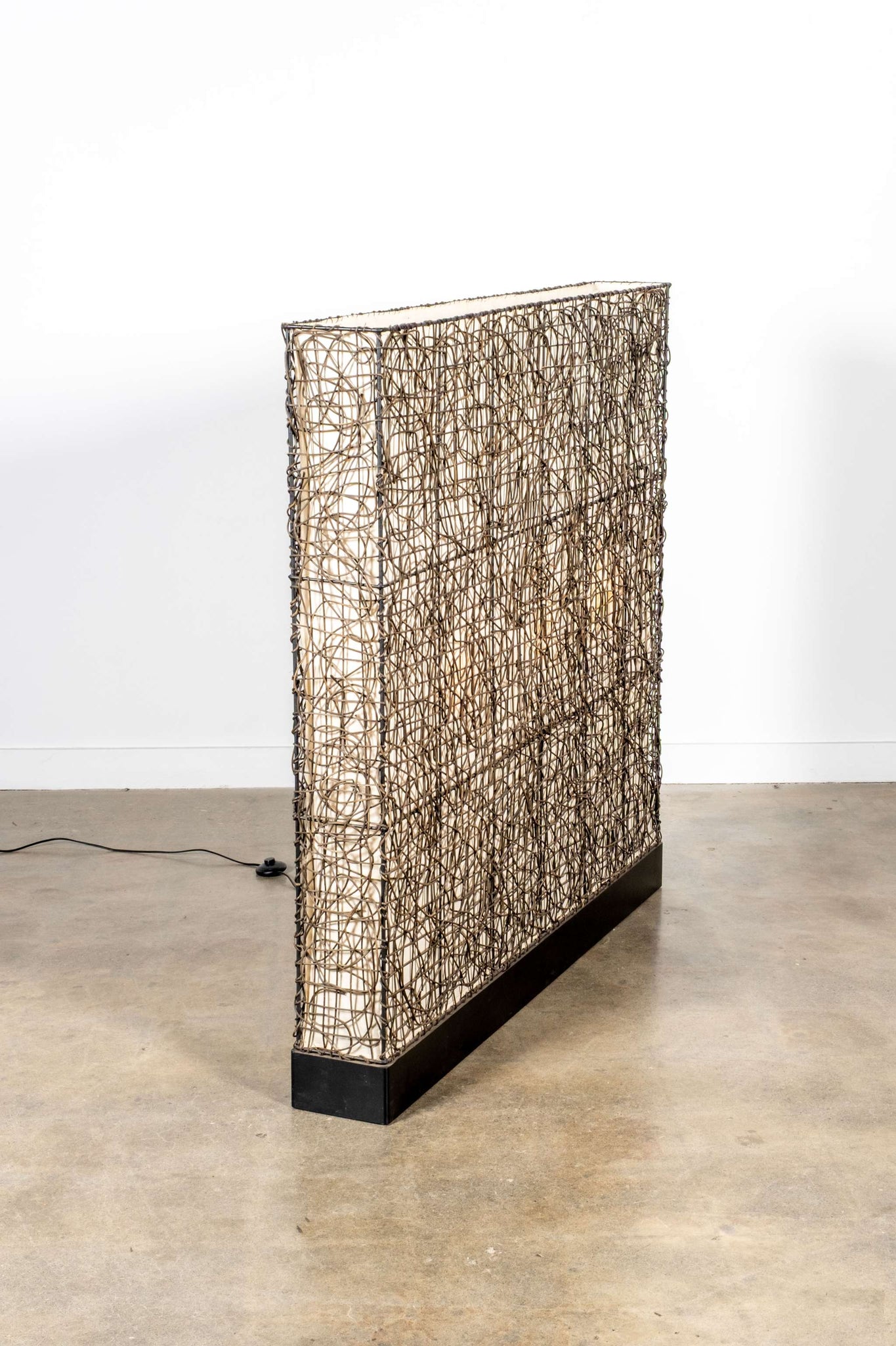 Rattan Floor Lamp,  Extra Wide