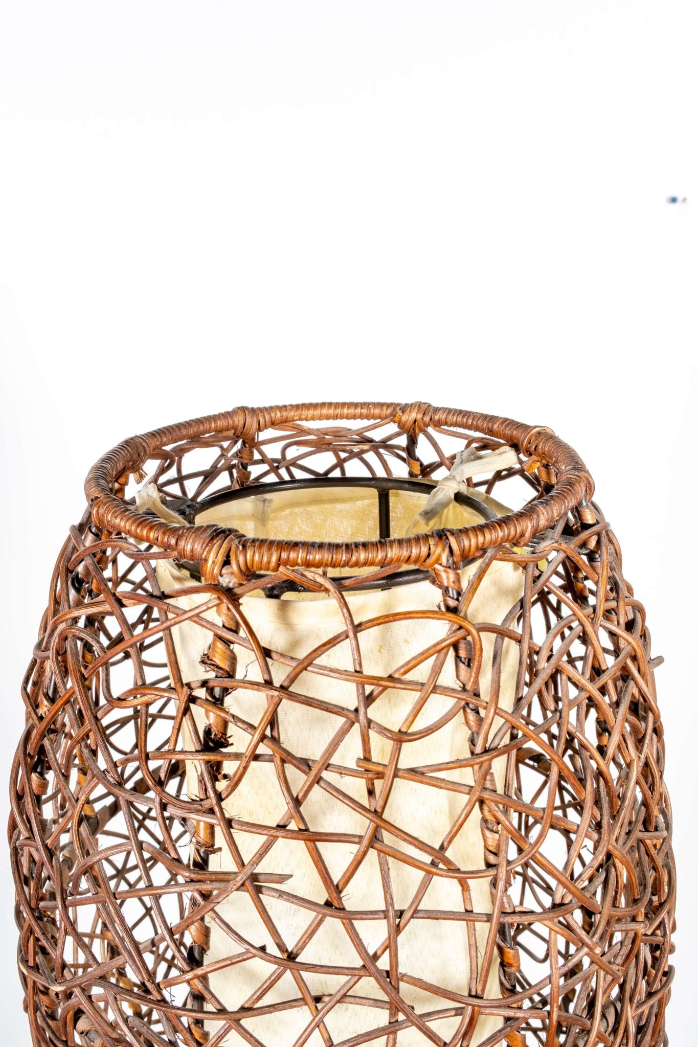 Rattan Floor Lamp, Bubble