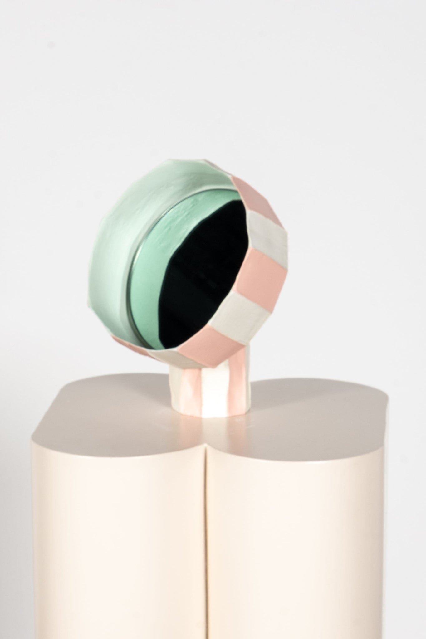 Reflections Girasol 20 Circo Table Mirror, Pink + Cream by Paronetto Paola | Bonne Choice