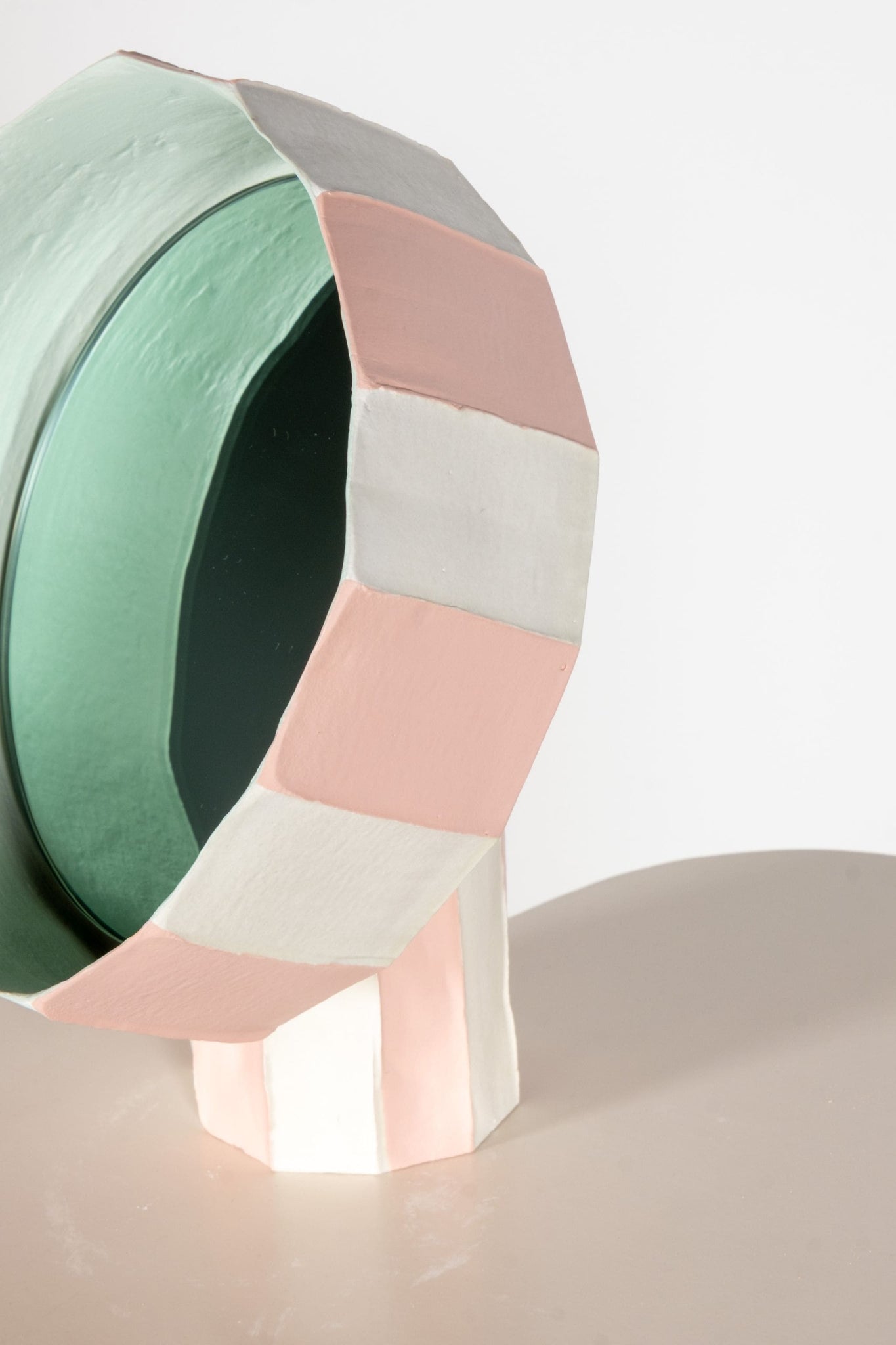 Reflections Girasol 20 Circo Table Mirror, Pink + Cream by Paronetto Paola | Bonne Choice