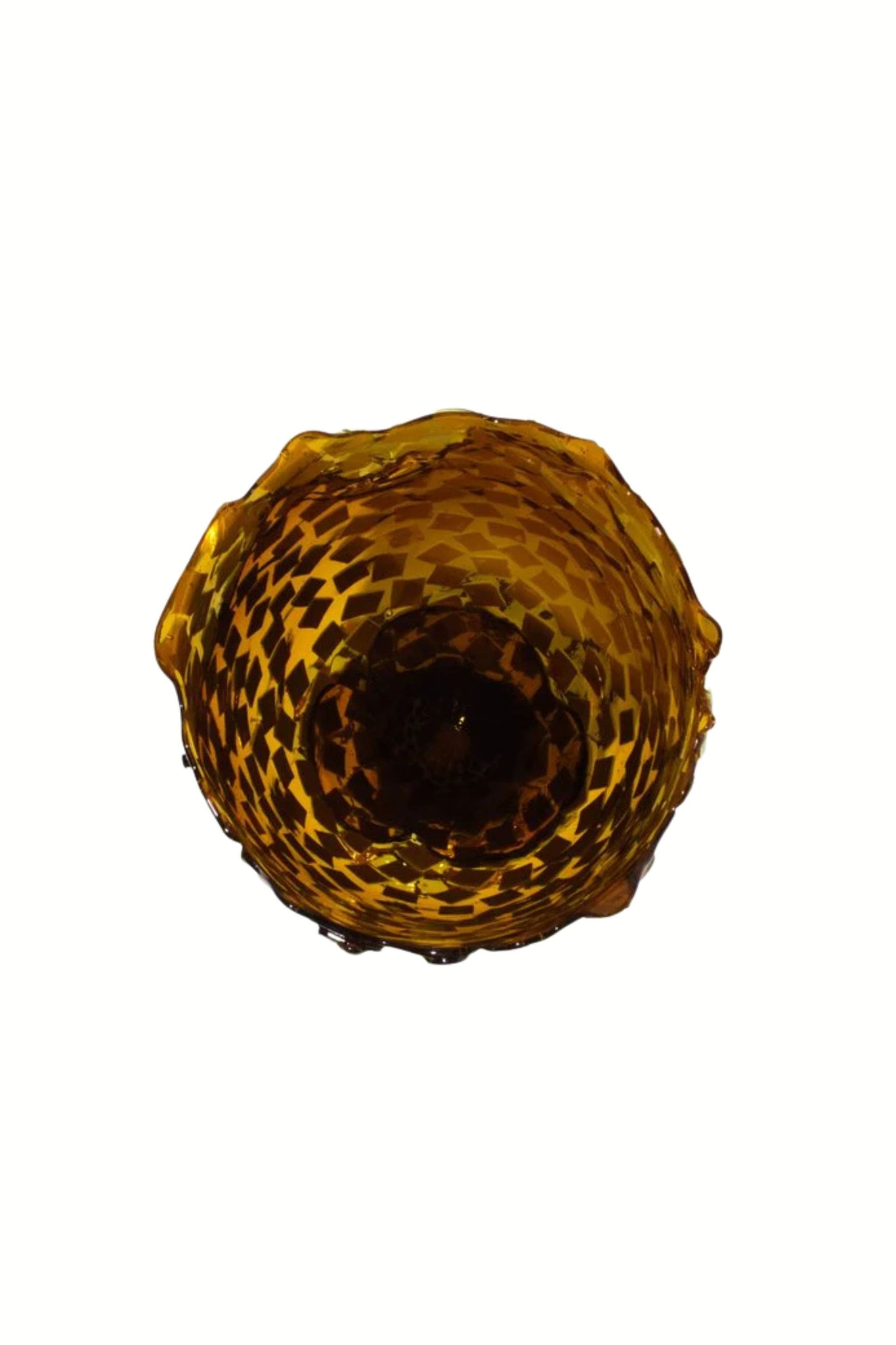 Corsi Rock Vase (Large), Clear Amber and Matte Mint by Gaetano Pesce | Bonne Choice