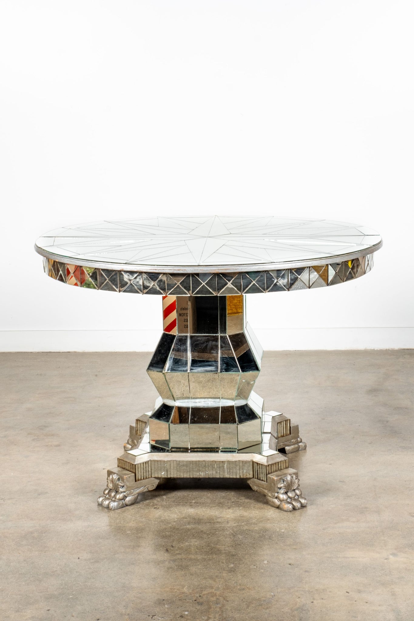 Round Mirrored Entry/Dining Table | Bonne Choice