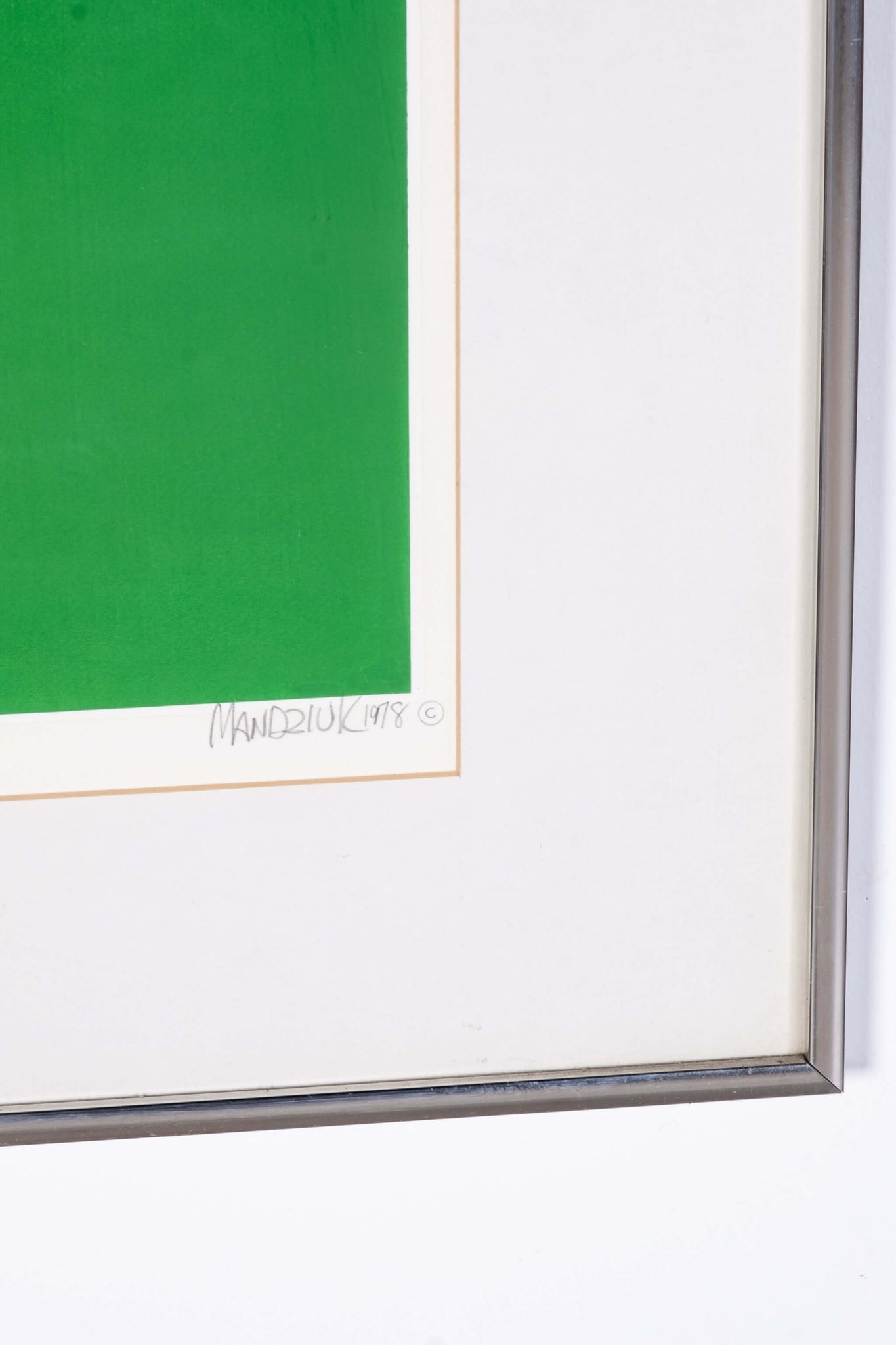 Screenprint In Colors On Wove Paper, framed