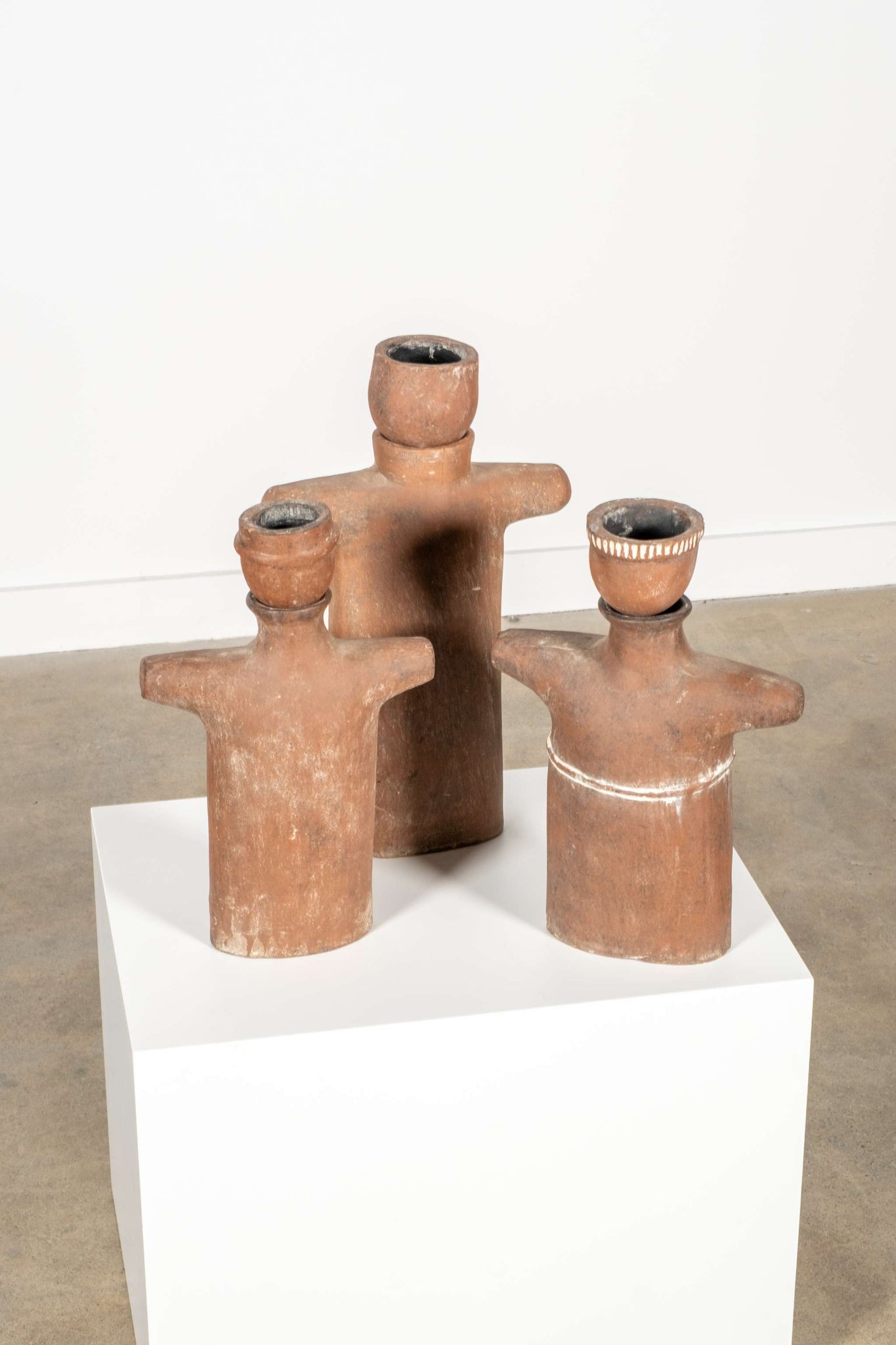 Set of 3 Mexican Clay Figurines