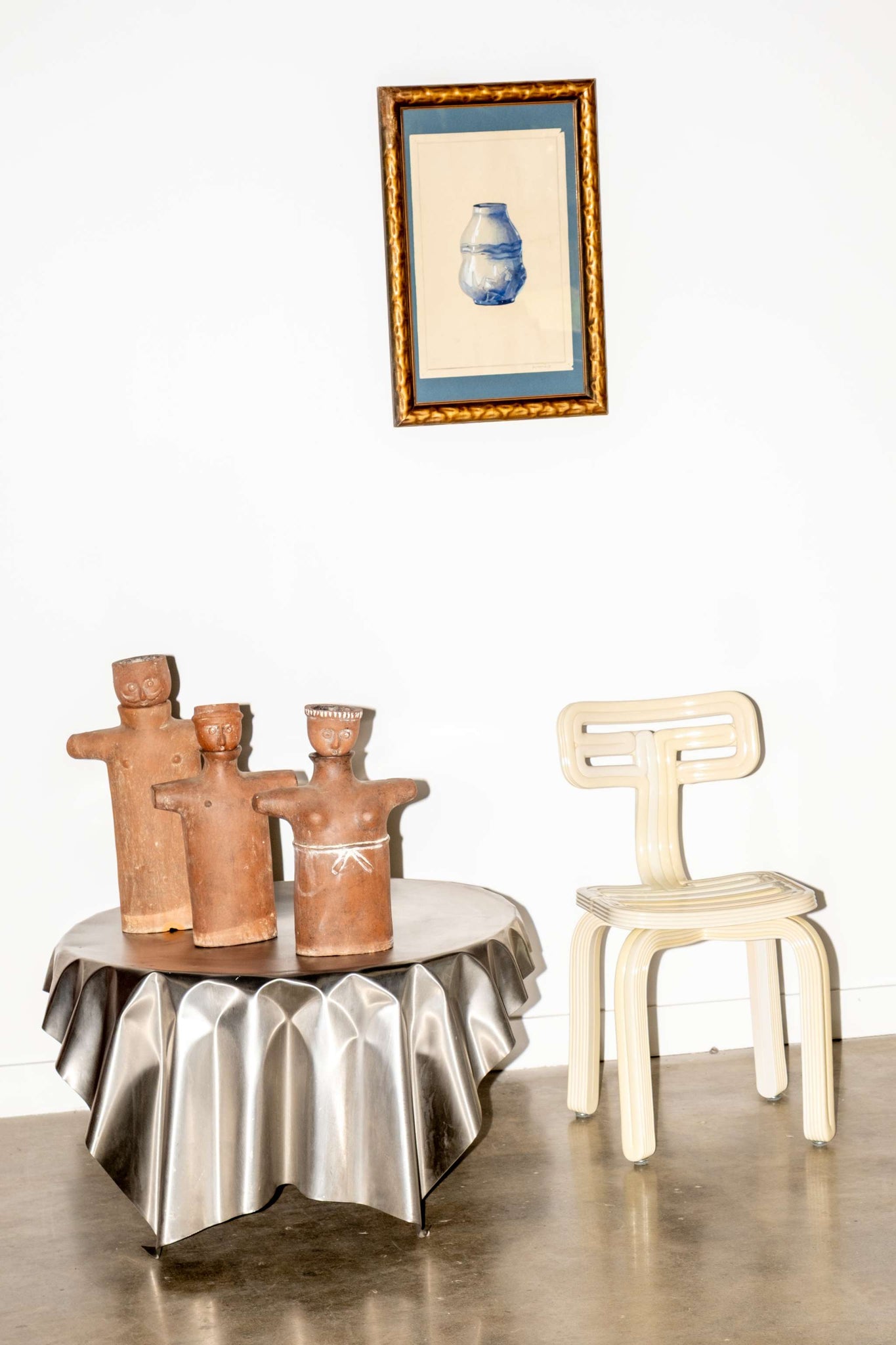 Set of 3 Mexican Clay Figurines