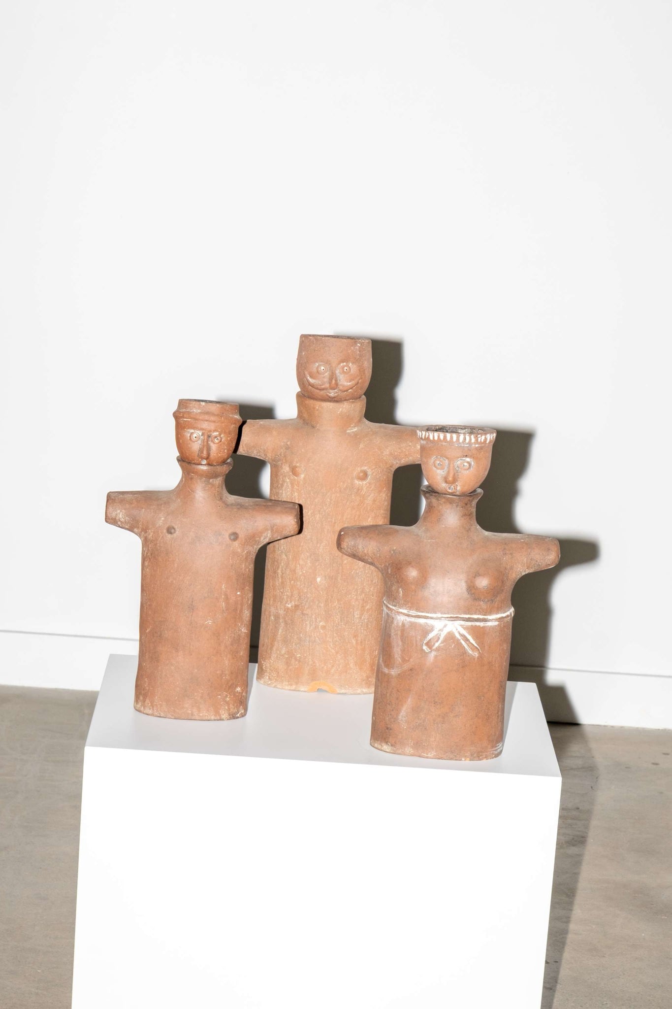 Set of 3 Mexican Clay Figurines