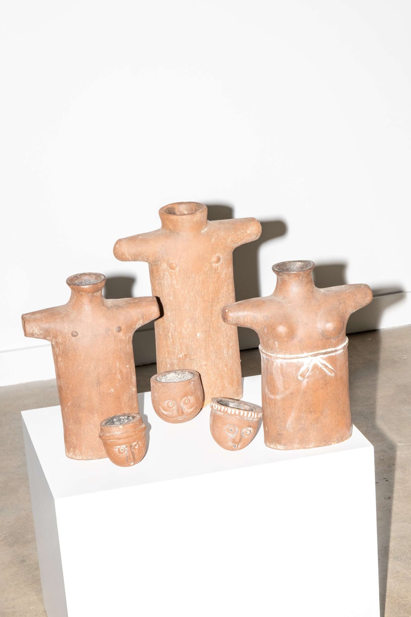 Set of 3 Mexican Clay Figurines